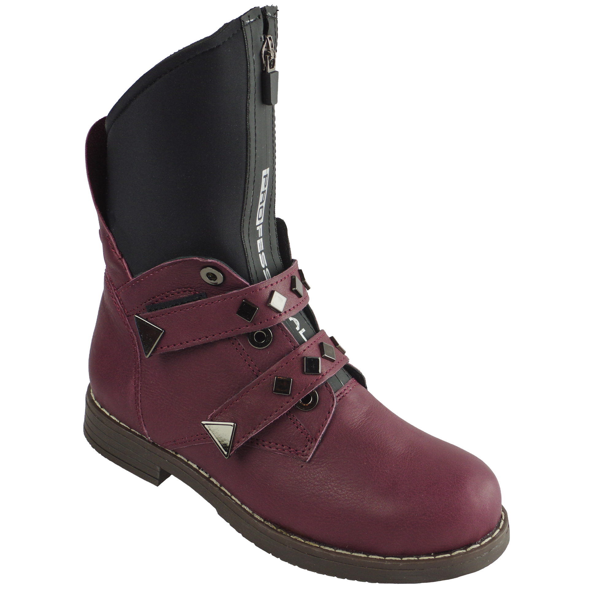 Демисезонные ботинки подростковые (2064) материал Натуральная кожа, цвет Бордовый  для девочки 32-38 размеры – Sole Kids