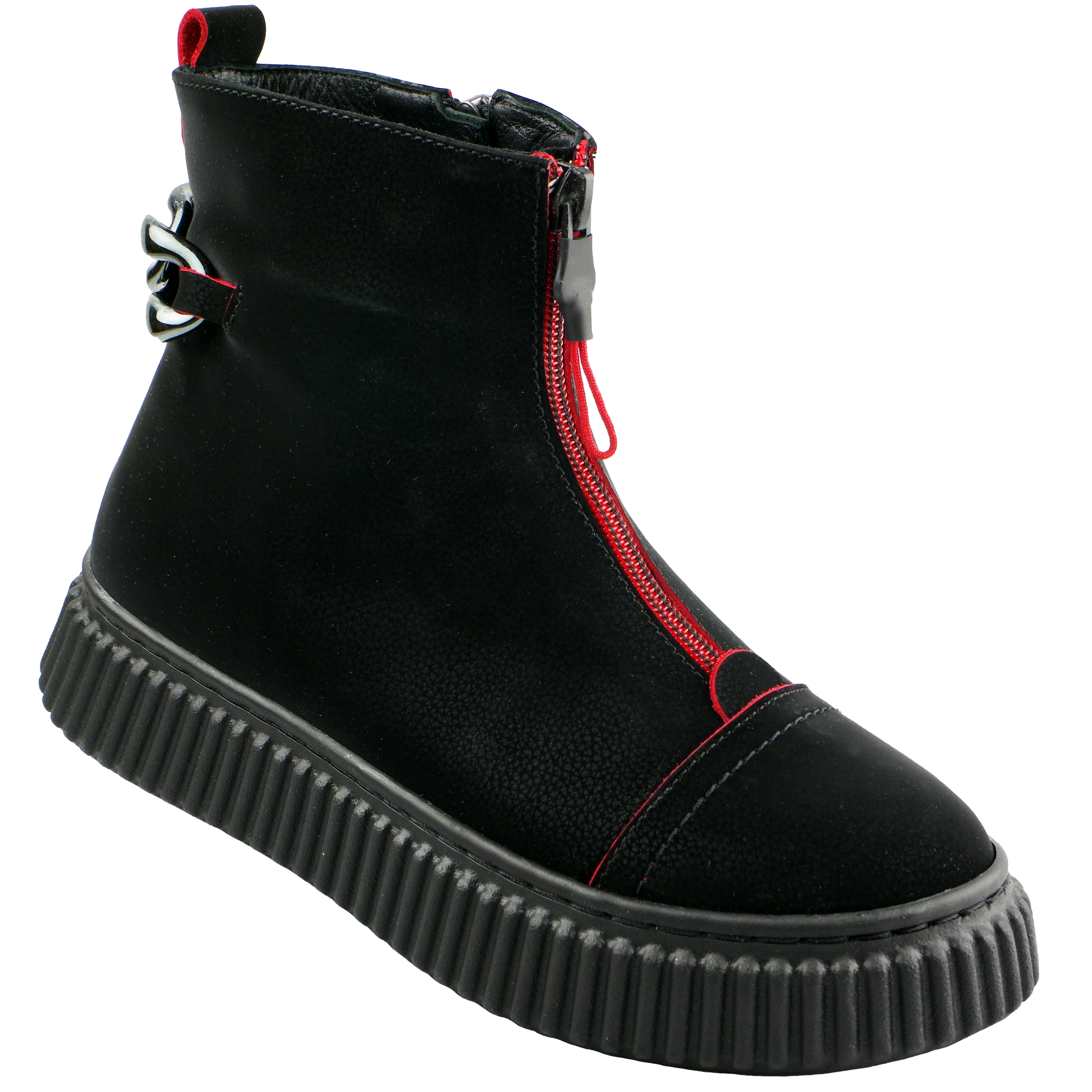 Демисезонные ботинки (2133) материал Нубук, цвет Черный  для девочки 31-36 размеры – Sole Kids