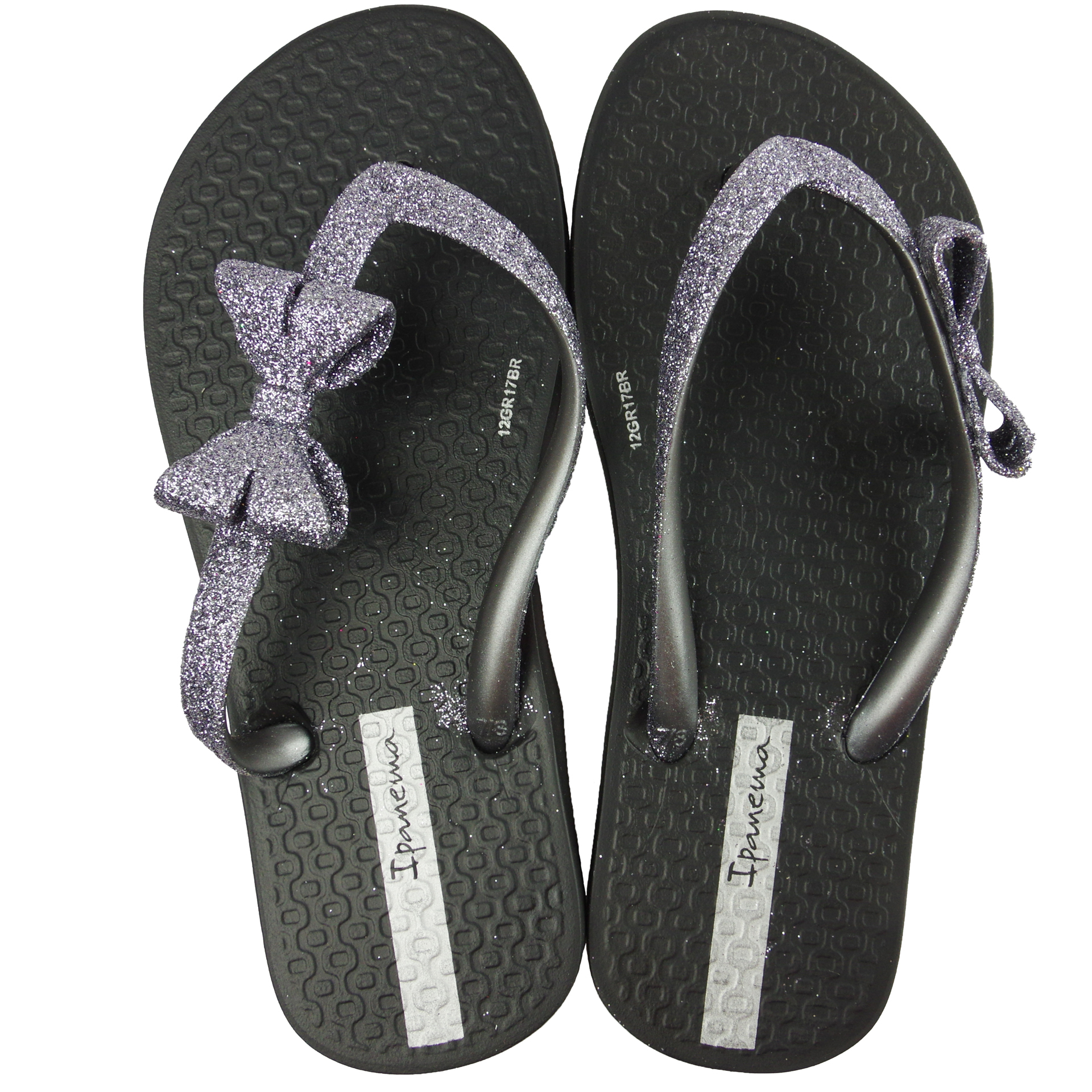 Пляжная обувь для девочки - ipanema шлепки (1412) 25-38 размеры, цвет Черный – Sole Kids