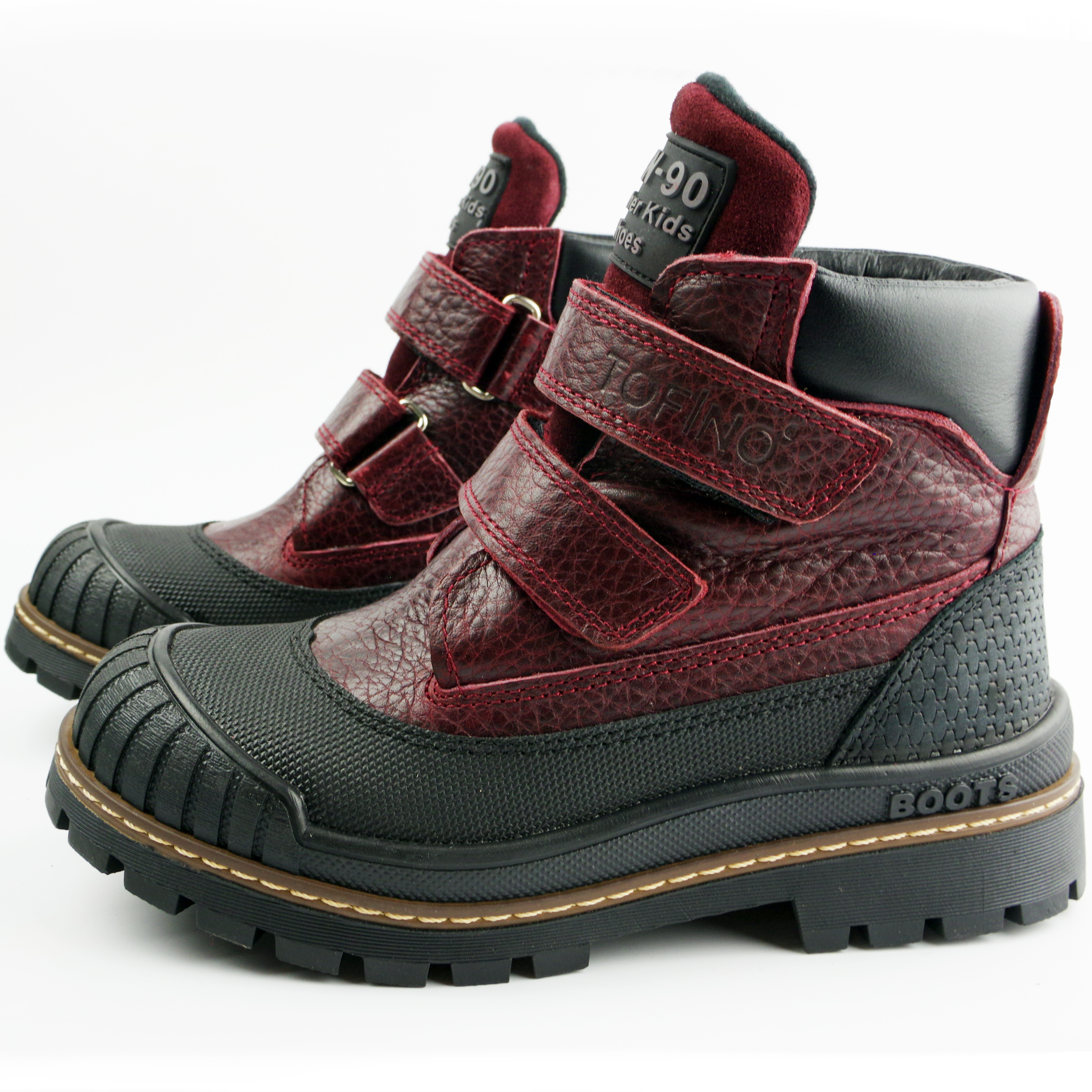 Демисезонные ботинки (2149) материал Нубук, цвет Бордовый  для девочки 31-36 размеры – Sole Kids. Фото 3