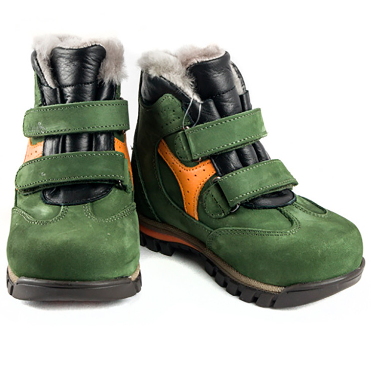 Tutubi Зимові черевики дитячі (1271) для хлопчика, матеріал Нубук, Зелений колір, 21-25 розміри – Sole Kids. Фото 4