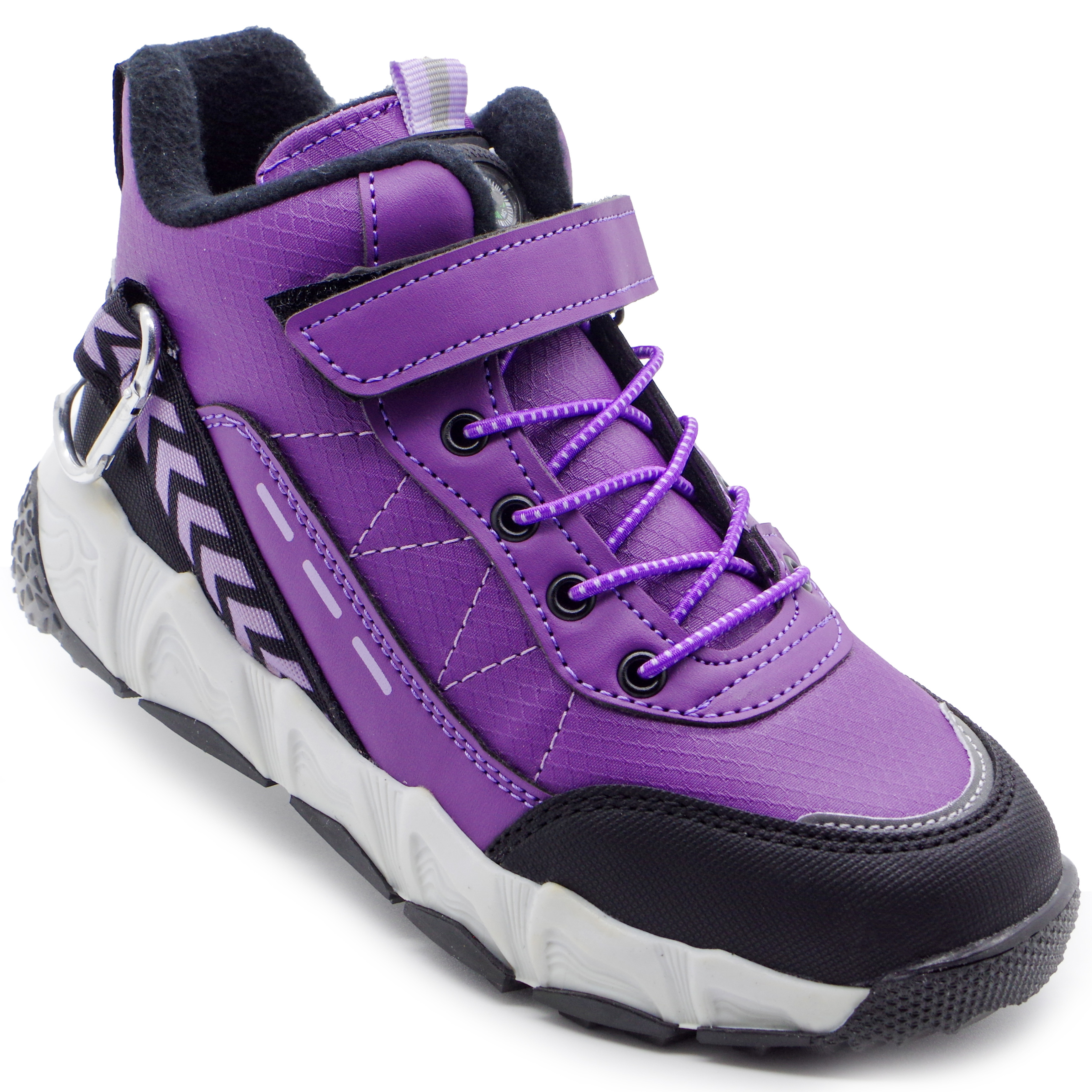 Мембранные ботинки (2255) материал Мембрана, цвет Фиолетовый  для девочки 32-36 размеры – Sole Kids, Днепр