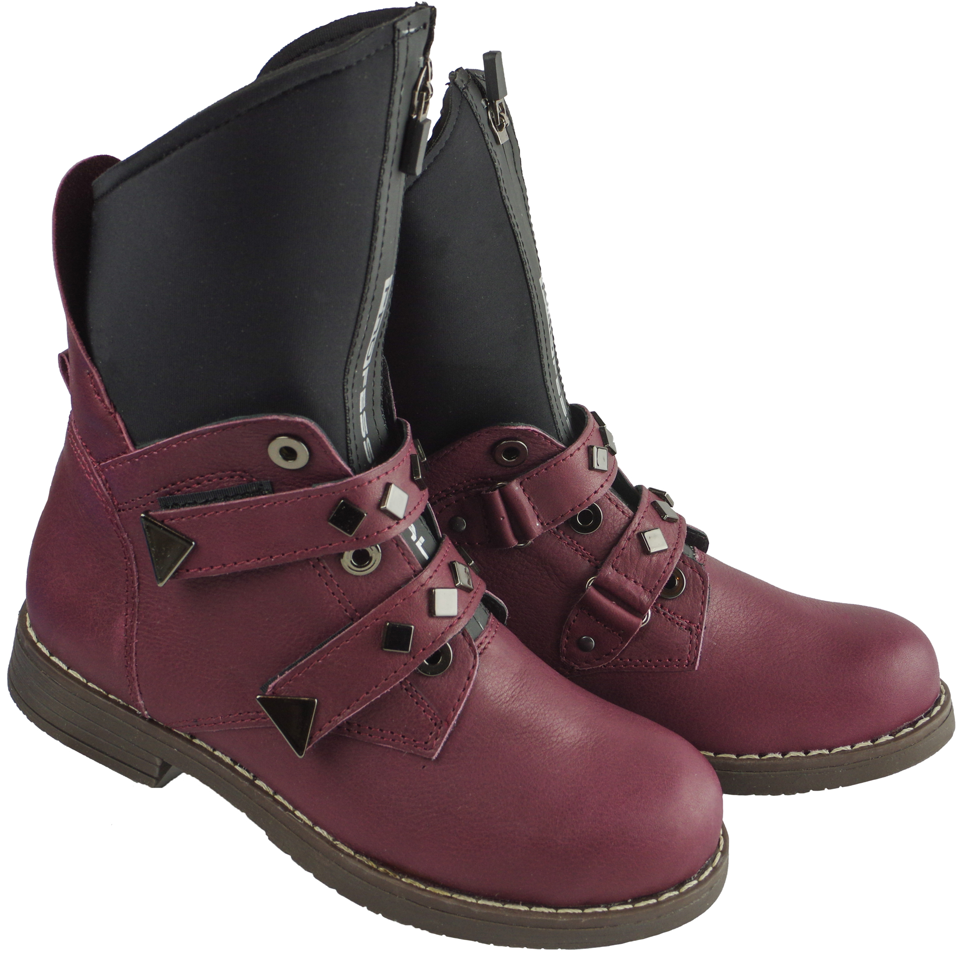 Жіночі черевики (2064) для дівчинки, матеріал Натуральна шкіра, Бордо колір, 32-38 розміри – Sole Kids. Фото 2