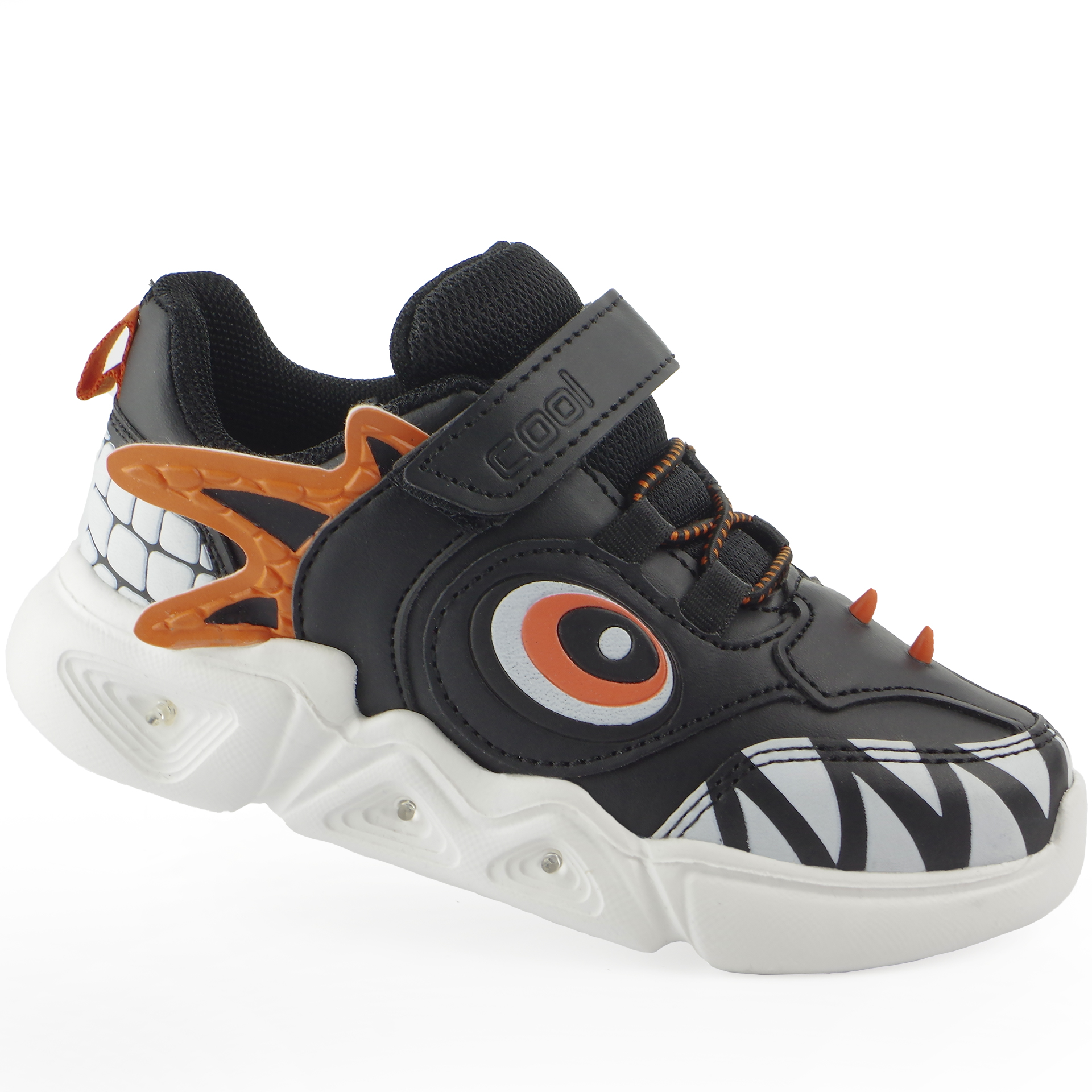 Кросівки дитячі (2424) для хлопчика, матеріал Штучна шкіра, Чорний колір, 26-30 розміри – Sole Kids