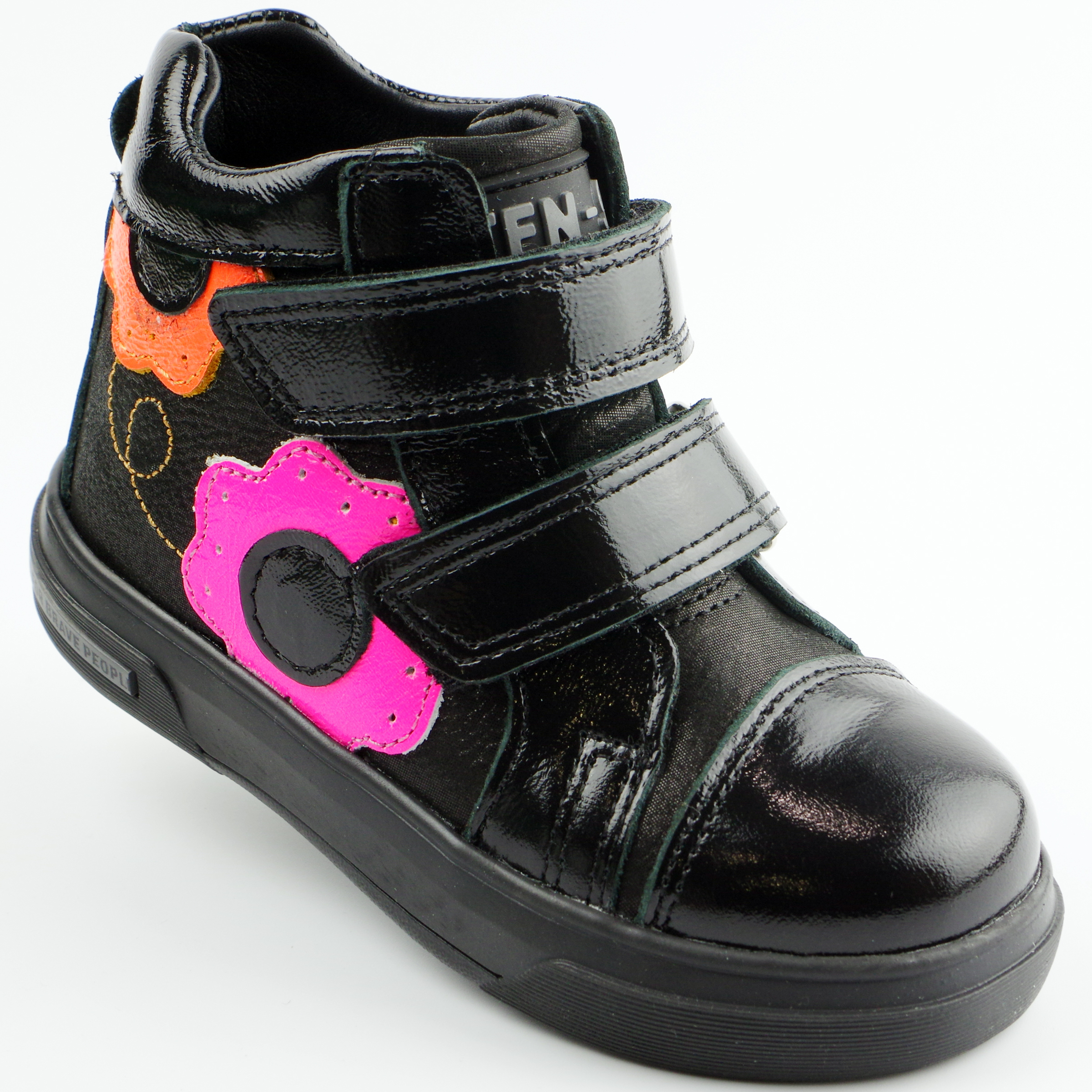 Демисезонные ботинки детские (2137) материал Натуральная кожа, цвет Черный  для девочки 21-25 размеры – Sole Kids