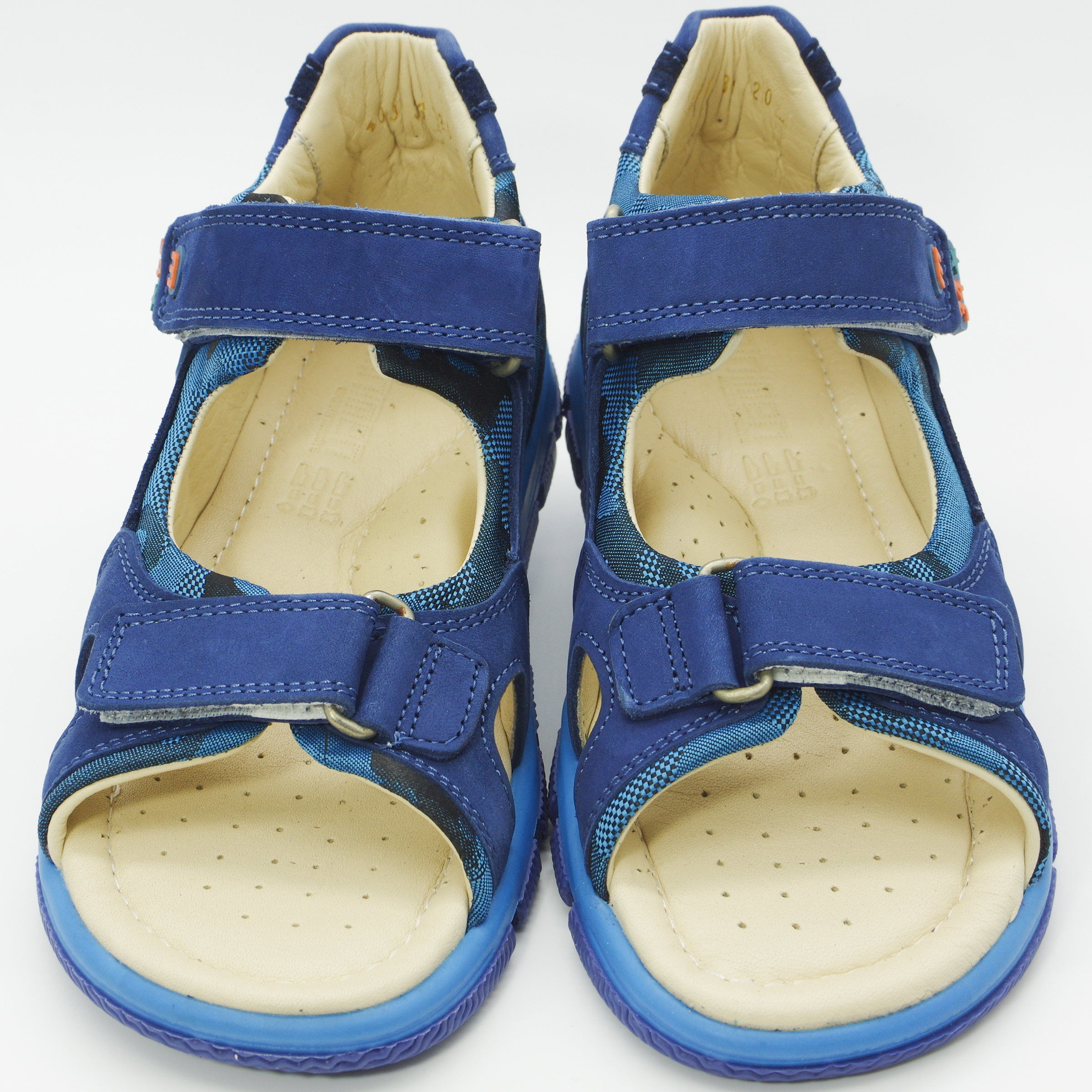 Сандалії для хлопчиків (2096) для хлопчика, матеріал Нубук, Синій колір, 31-36 розміри – Sole Kids. Фото 2