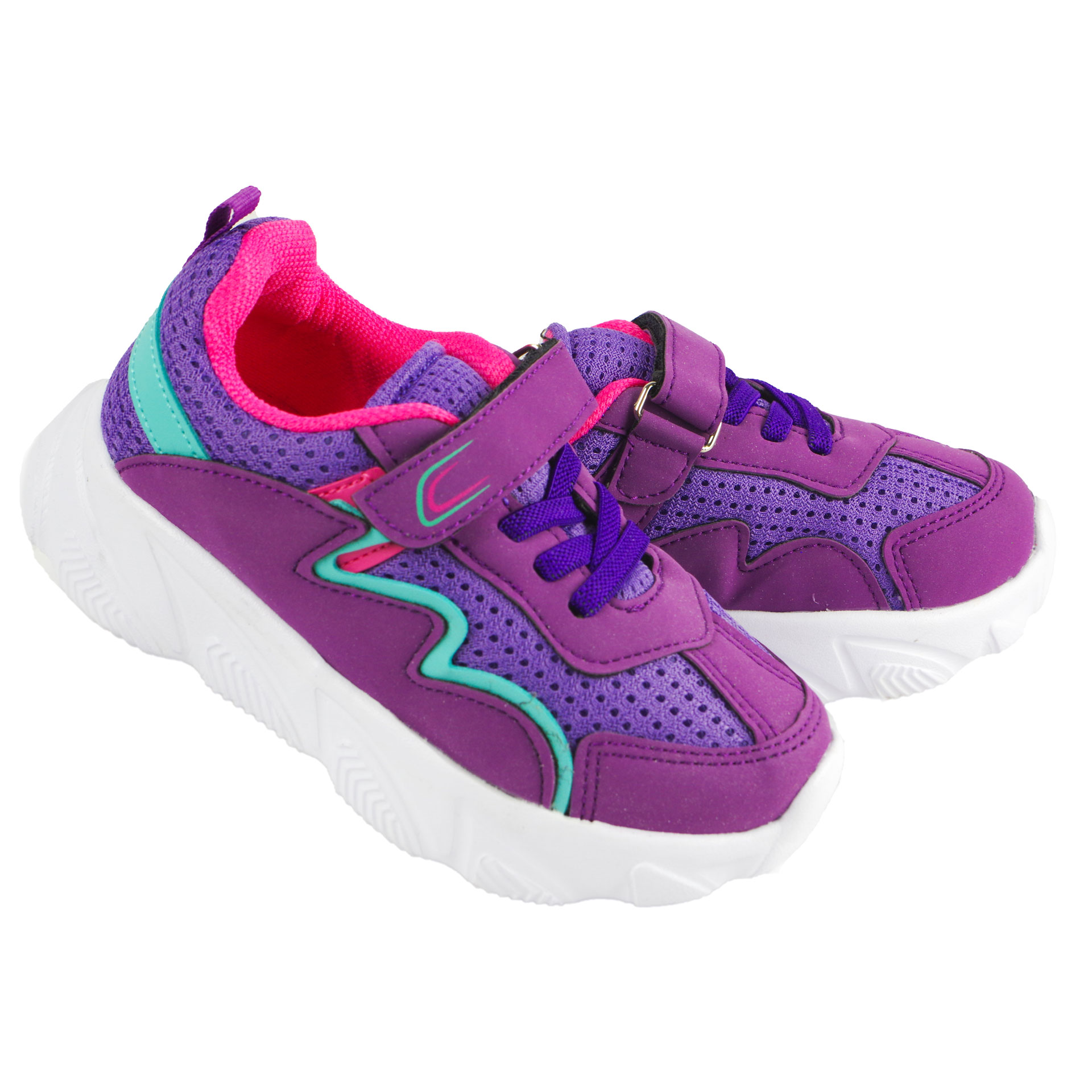 Кросівки для дівчат (2030) для дівчинки, матеріал Текстиль, Фіолетовий колір, 26-30 розміри – Sole Kids. Фото 2