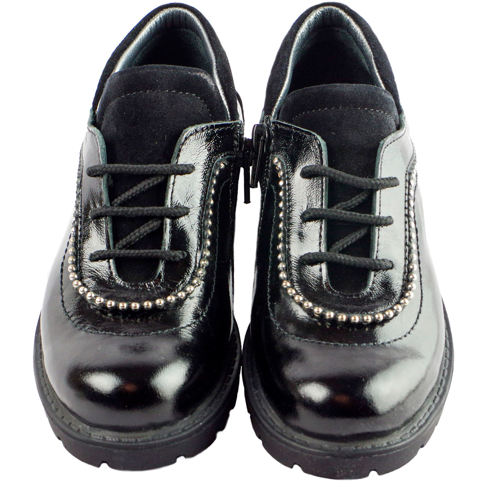 Туфли лаковые (1562) материал Лаковая кожа, цвет Черный  для девочки 31-36 размеры – Sole Kids. Фото 2