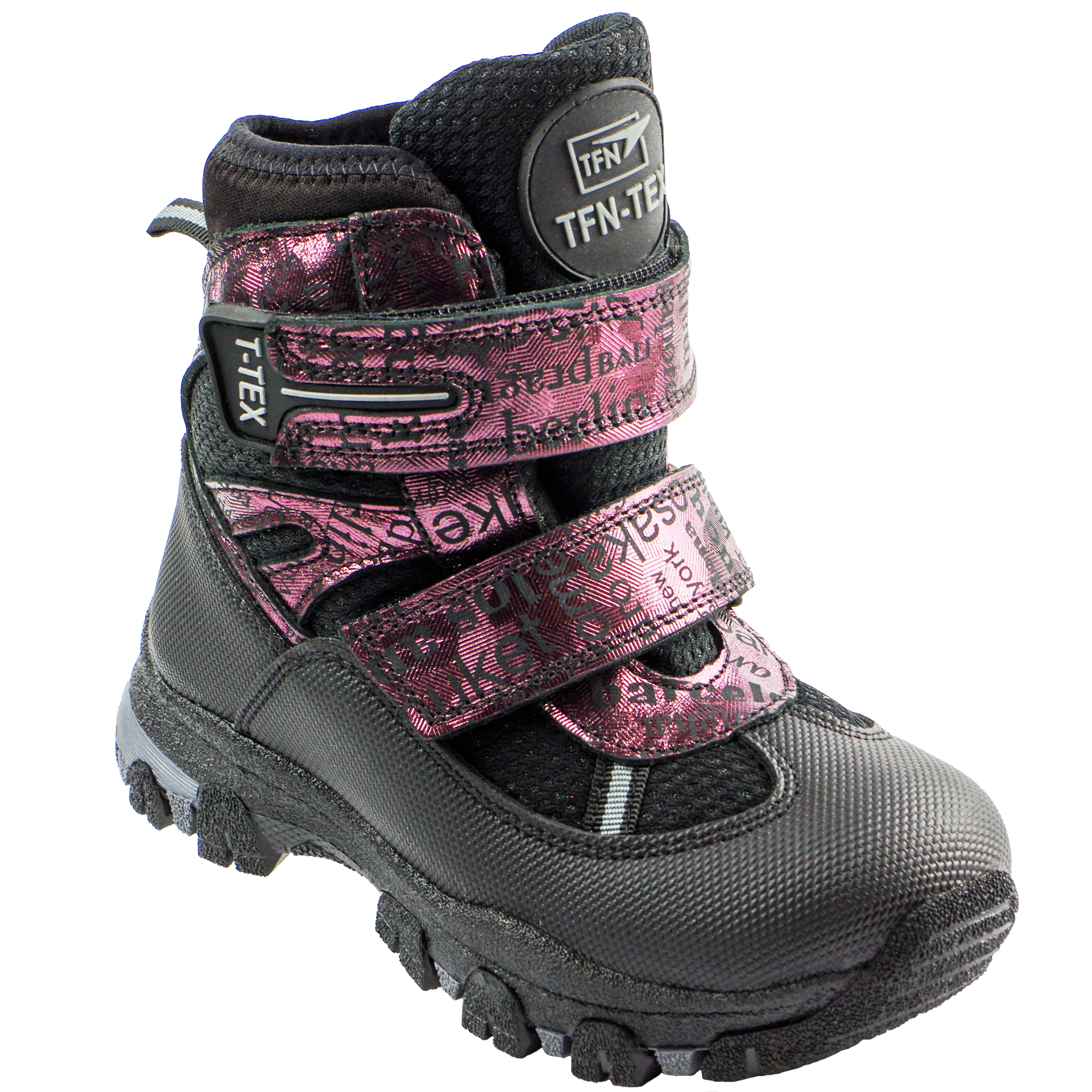 Зимові мембранні черевики (2151) для дівчинки, матеріал Мембрана, Чорний колір, 26-30 розміри – Sole Kids