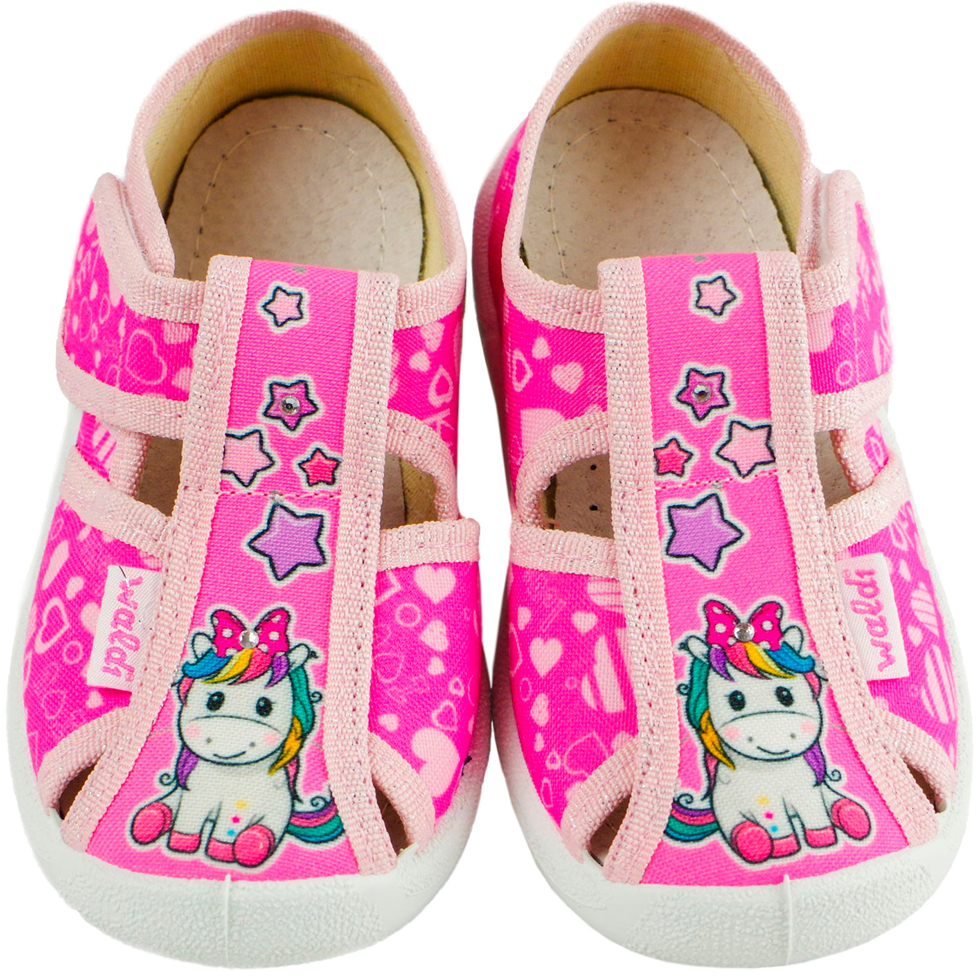 Текстильная обувь для девочек Тапочки Маша (2019) цвет Розовый 21-27 размеры – Sole Kids. Фото 3