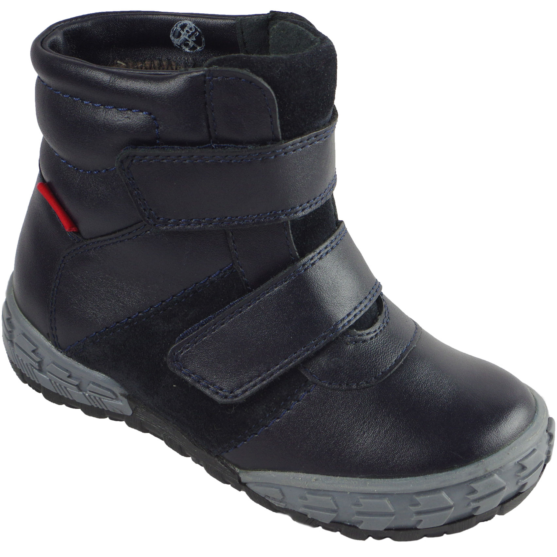 Зимові чоботи (2052) для хлопчика, матеріал Натуральна шкіра, Темно-синій колір, 23-26 розміри – Sole Kids