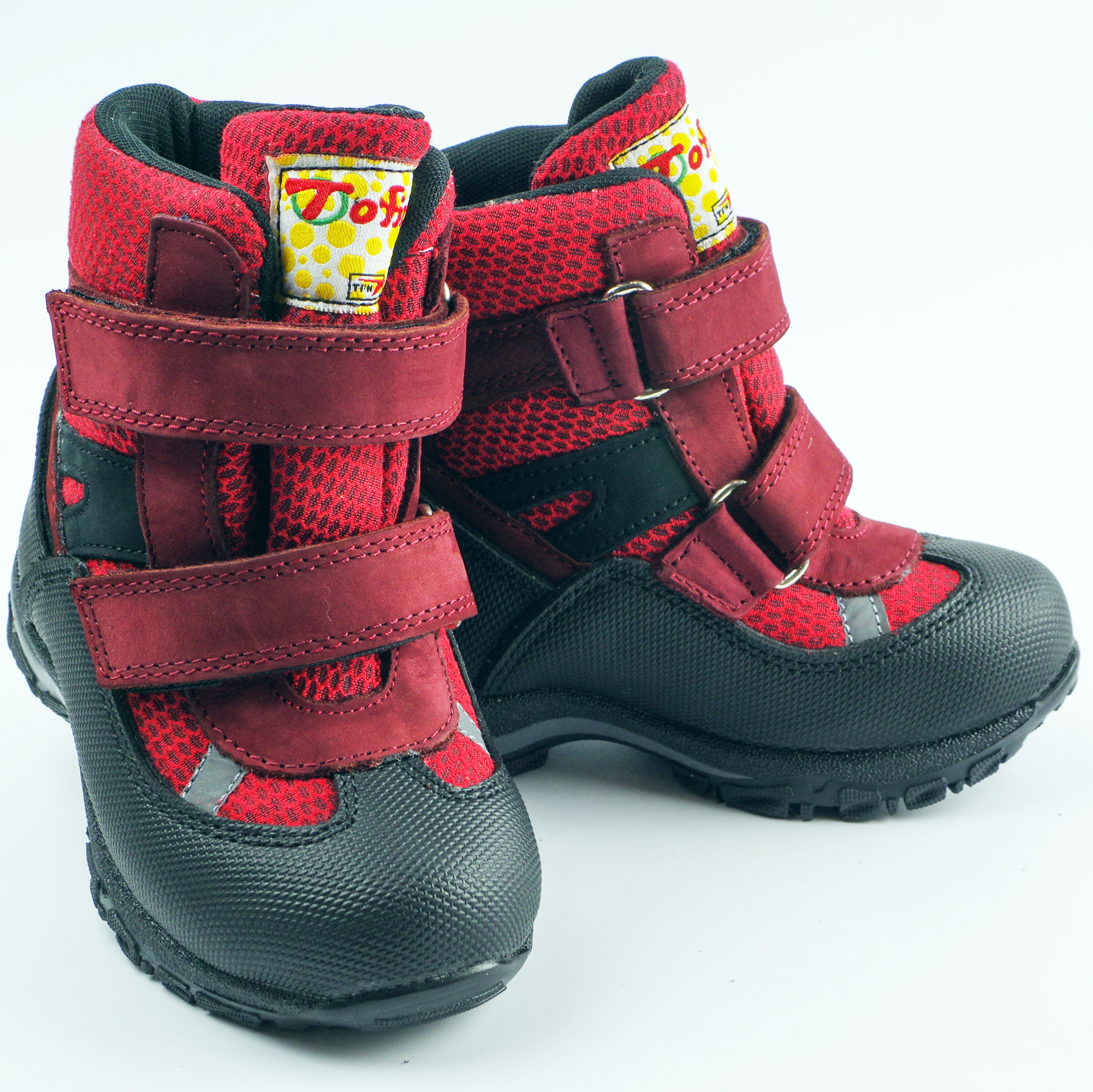 Мембранные зимние ботинки (2145) материал Мембрана, цвет Красный  для девочки 22-25 размеры – Sole Kids, Днепр. Фото 2