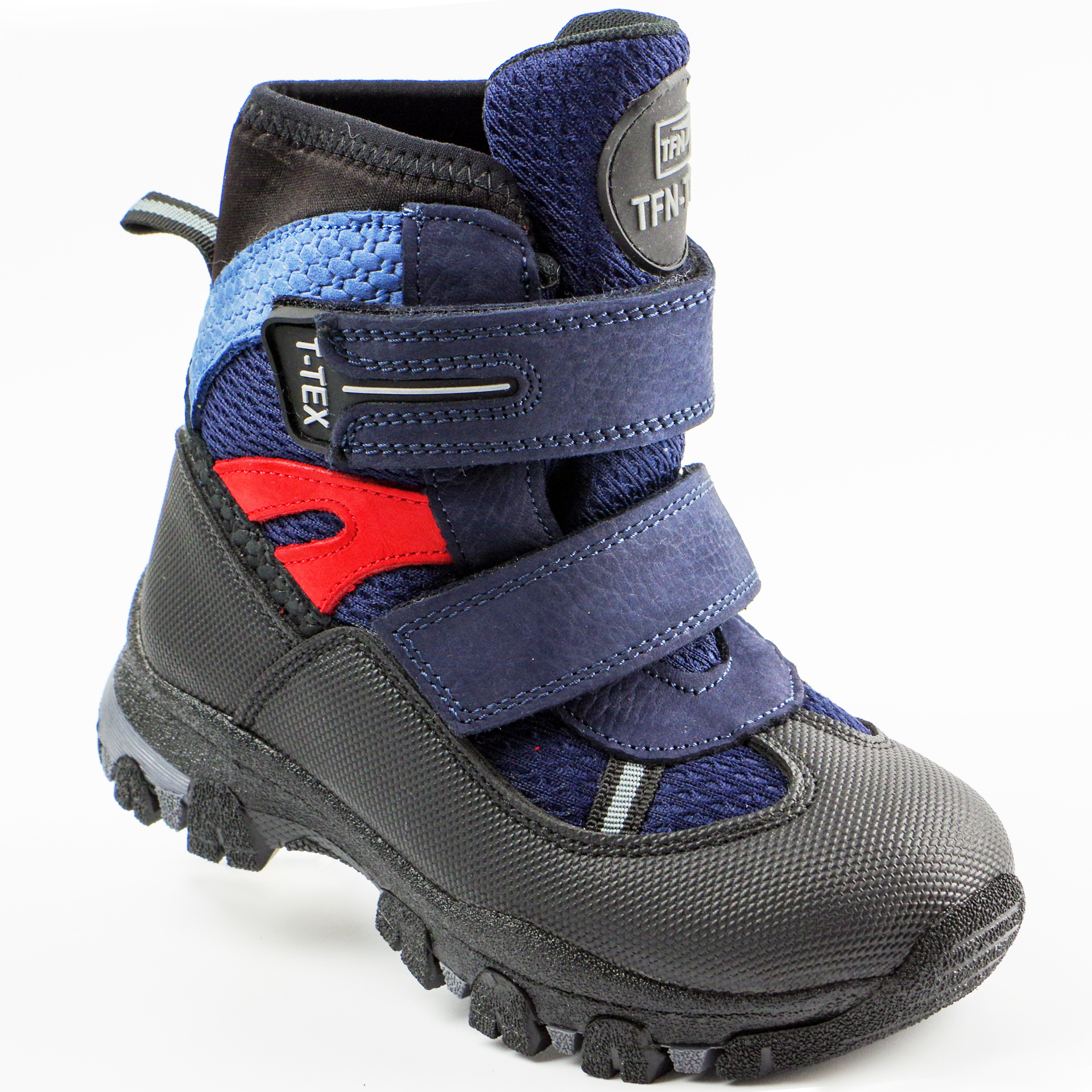 Зимові черевики дитячі (2148) для хлопчика, матеріал Мембрана, Темно-синій колір, 26-30 розміри – Sole Kids. Фото 1