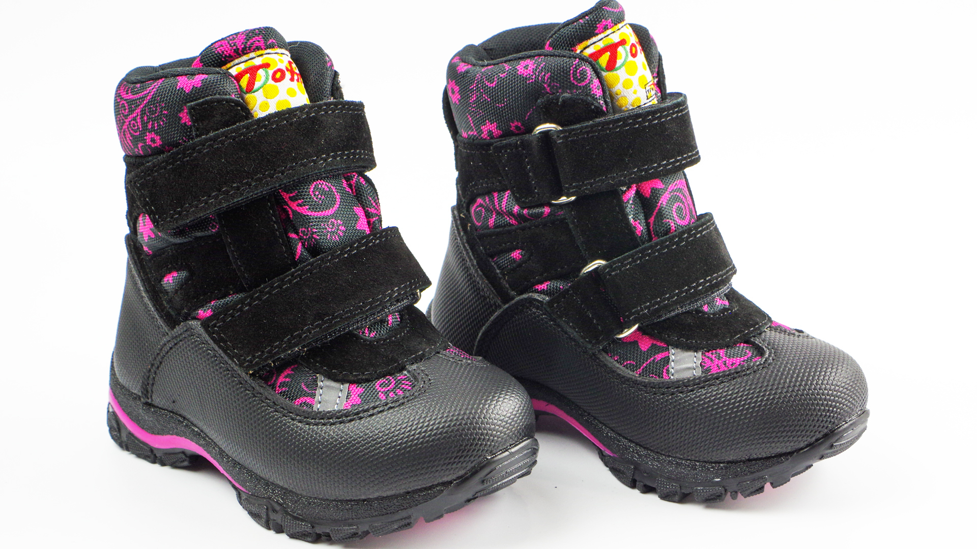 Мембранные зимние ботинки (2150) материал Мембрана, цвет Черный  для девочки 22-25 размеры – Sole Kids, Днепр. Фото 2