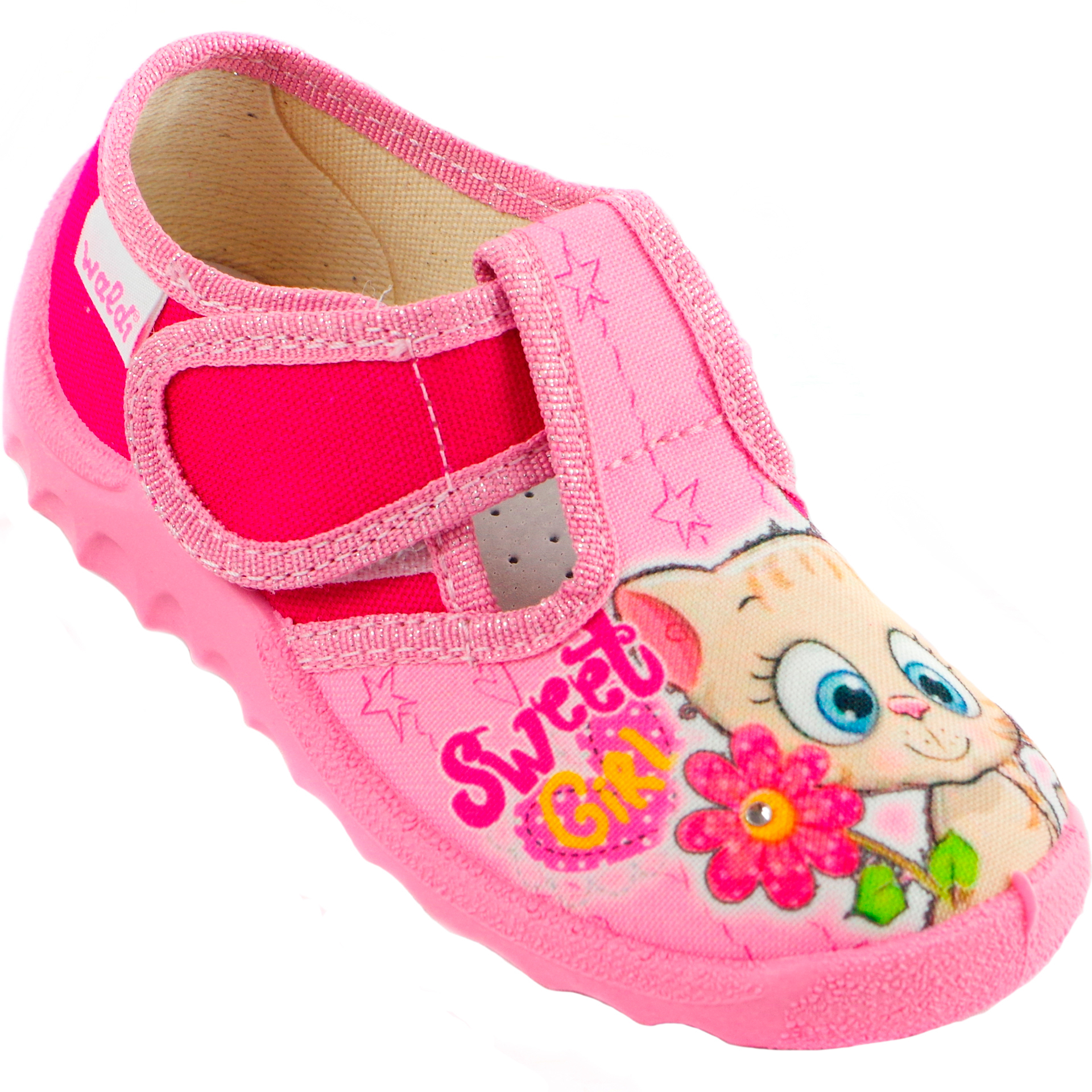 Текстильная обувь для девочек Тапочки Даша (1911) цвет Розовый 21-27 размеры – Sole Kids