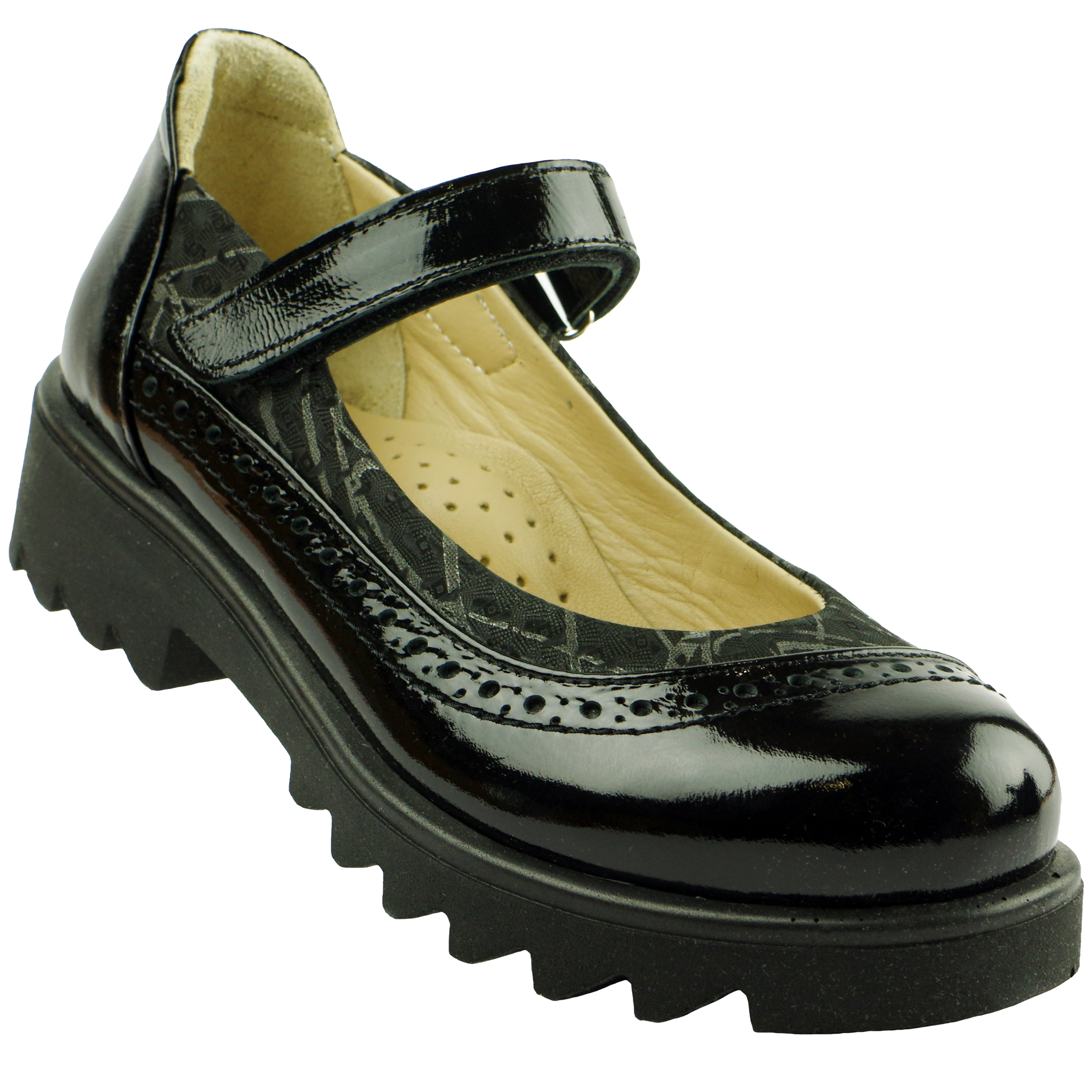 Туфли школьные (2116) материал Натуральная кожа, цвет Черный  для девочки 31-36 размеры – Sole Kids