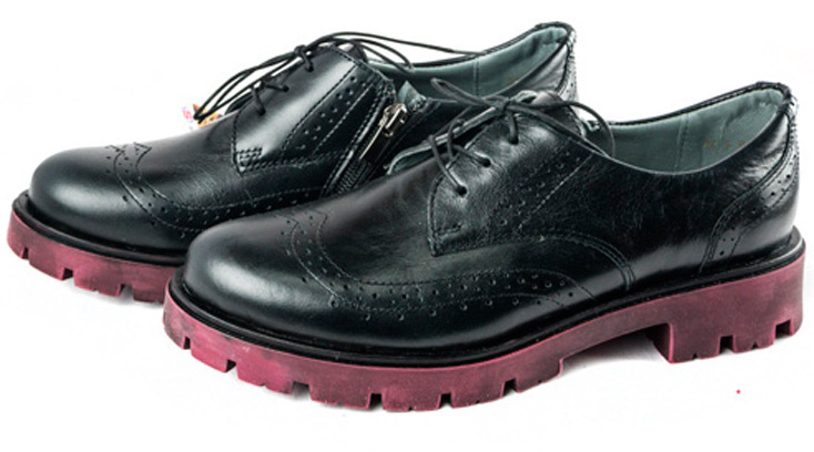 Туфли подростковые (1353) материал Натуральная кожа, цвет Черный  для девочки 38-40 размеры – Sole Kids. Фото 3