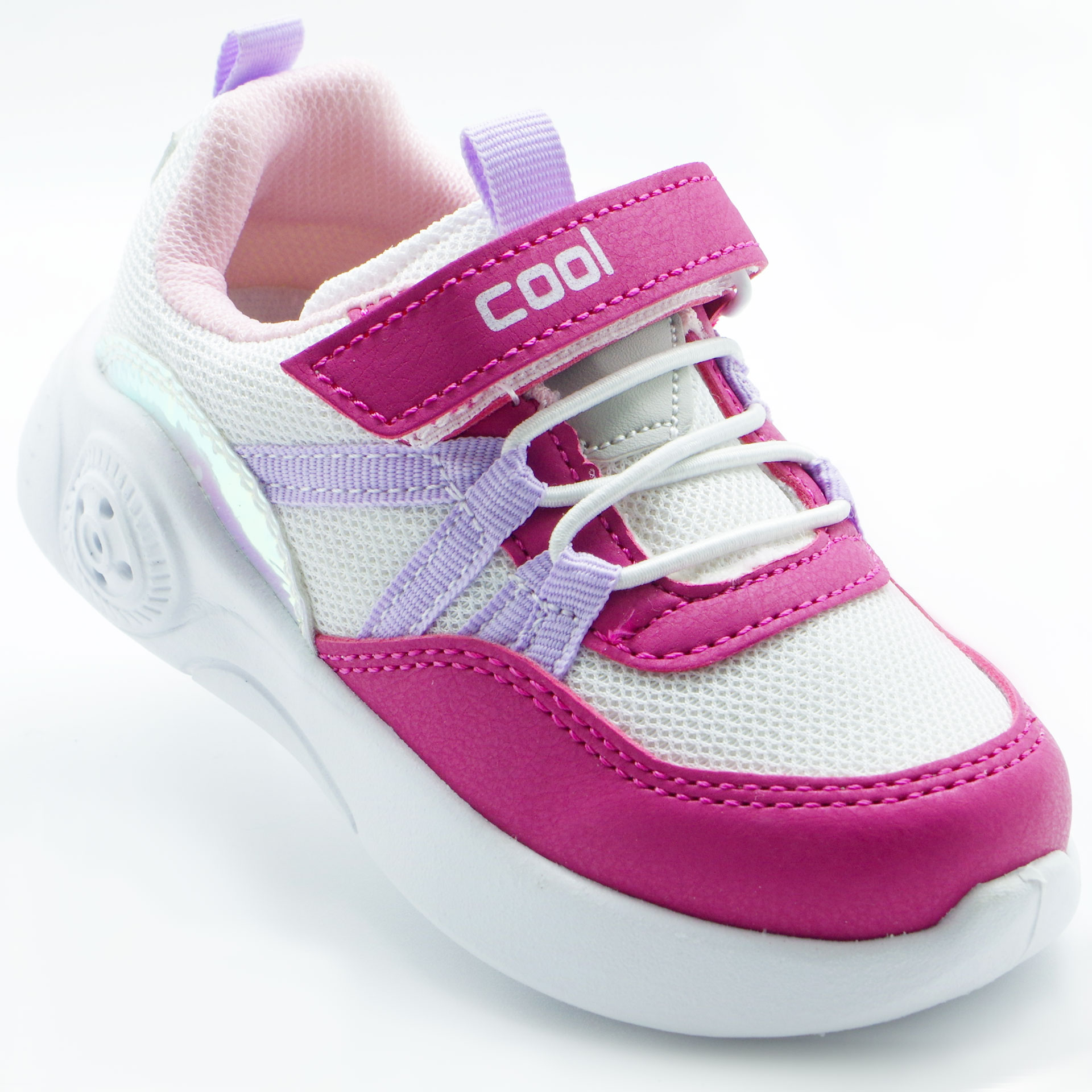 Led Кросівки для дівчат (2198) для дівчинки, матеріал Текстиль, Рожевий колір, 22-26 розміри – Sole Kids. Фото 1