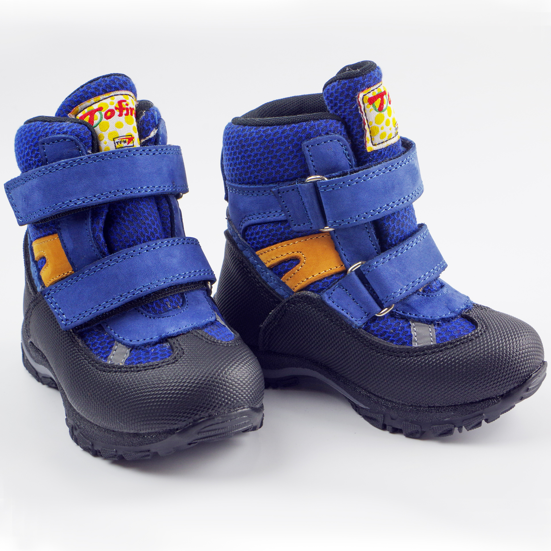 Зимние мембранные ботинки (2146) материал Мембрана, цвет Синий  для мальчиков 22-25 размеры – Sole Kids. Фото 2