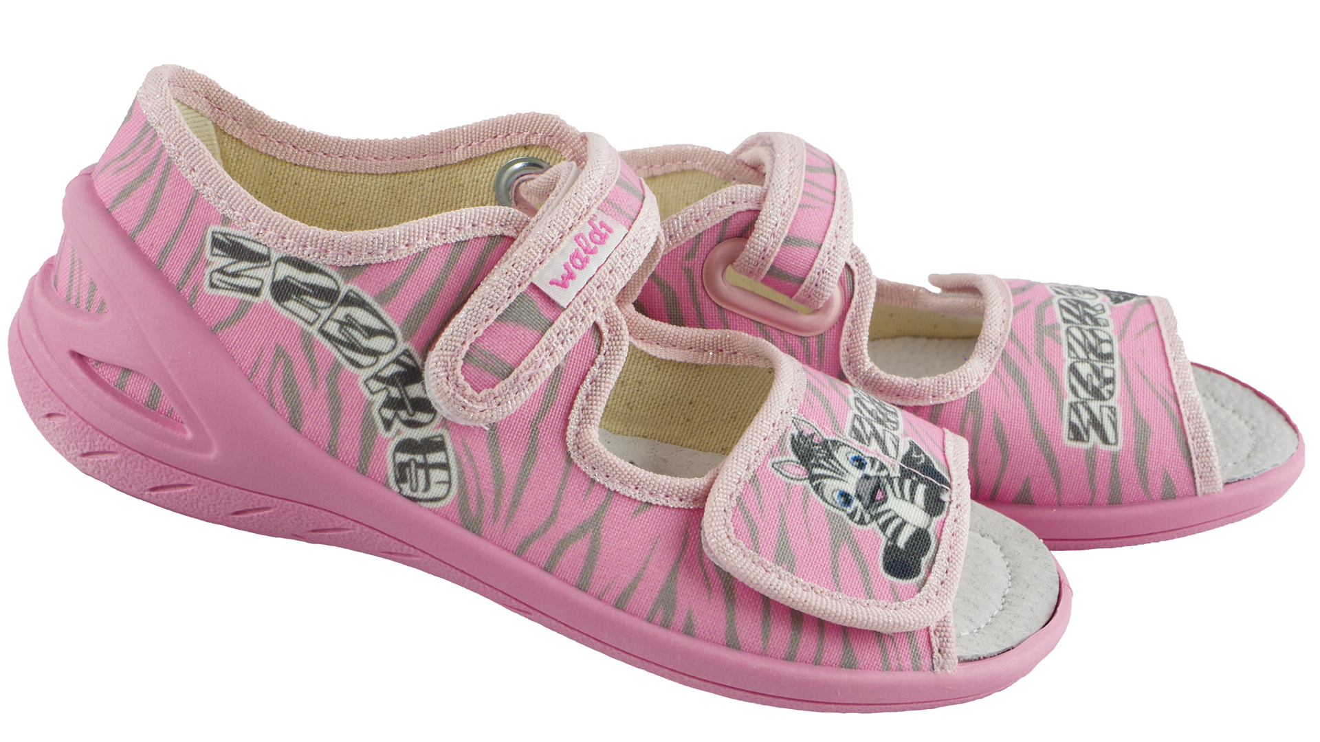 Текстильная обувь для девочек Тапочки детские (1820) цвет Розовый 23-30 размеры – Sole Kids. Фото 3