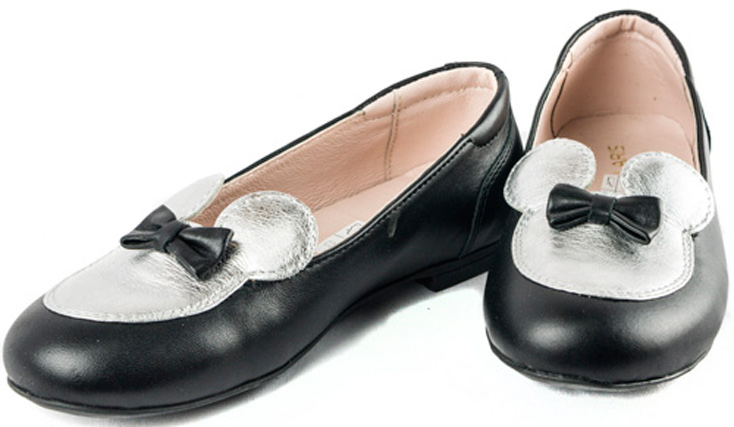 Туфлі Mouse (1441) для дівчинки, матеріал Натуральна шкіра, Чорний колір, 31-40 розміри – Sole Kids. Фото 2