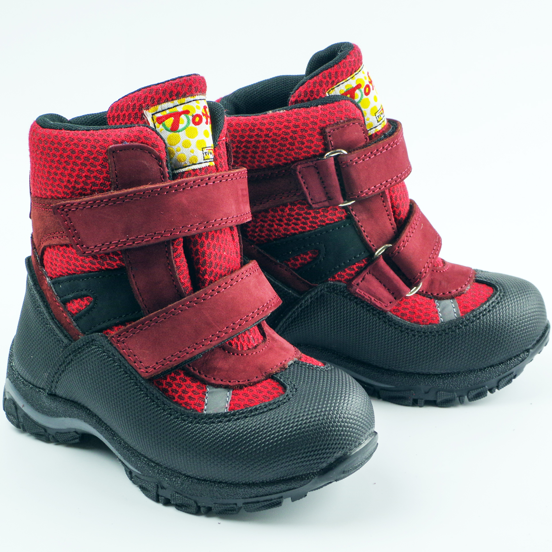 Мембранні зимові черевики (2145) для дівчинки, матеріал Мембрана, Червоний колір, 22-25 розміри – Sole Kids. Фото 3