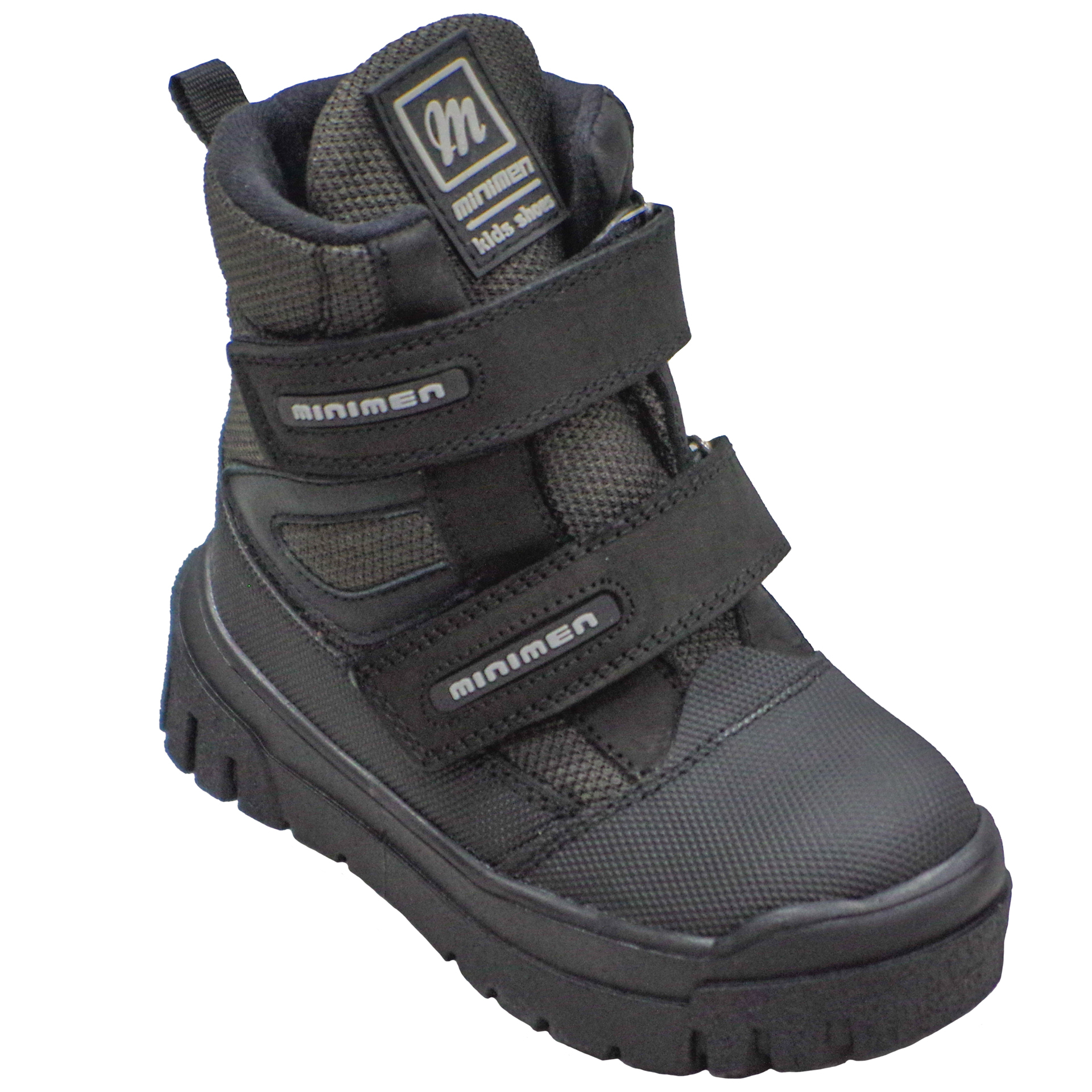 Зимние ботинки (2076) материал Мембрана, цвет Черный  для мальчиков 26-30 размеры – Sole Kids
