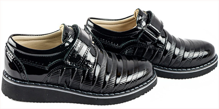 Tutubi Лаковые туфли (1259) материал Лаковая кожа, цвет Черный  для мальчиков 26-40 размеры – Sole Kids. Фото 3