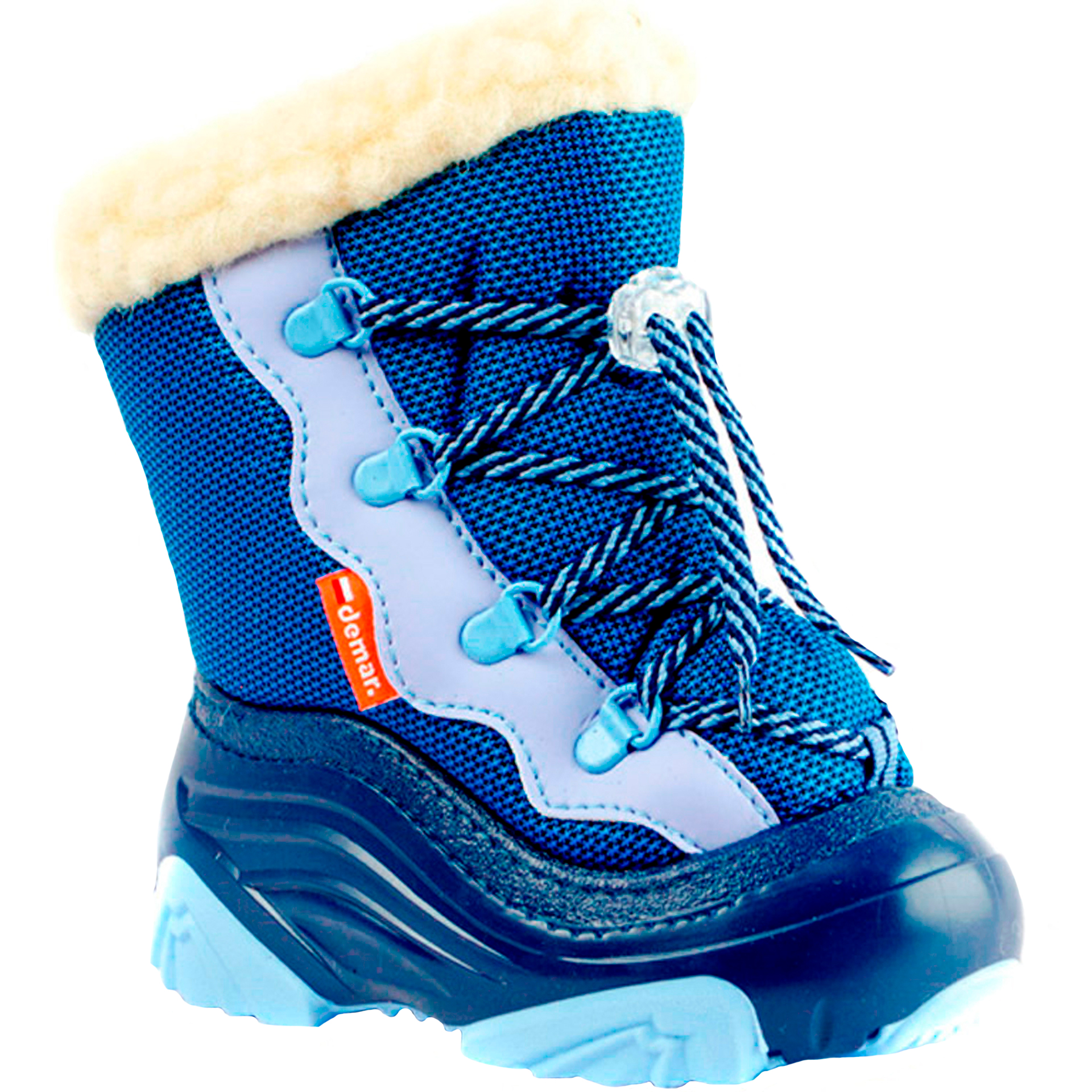 Зимові чоботи DEMAR (1531) для хлопчика, матеріал Мембрана, Синій колір, 20-29 розміри – Sole Kids