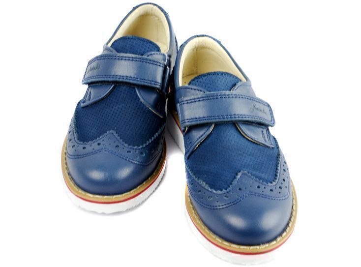 Туфли детские (1540) материал Натуральная кожа, цвет Синий  для мальчиков 26-30 размеры – Sole Kids. Фото 3
