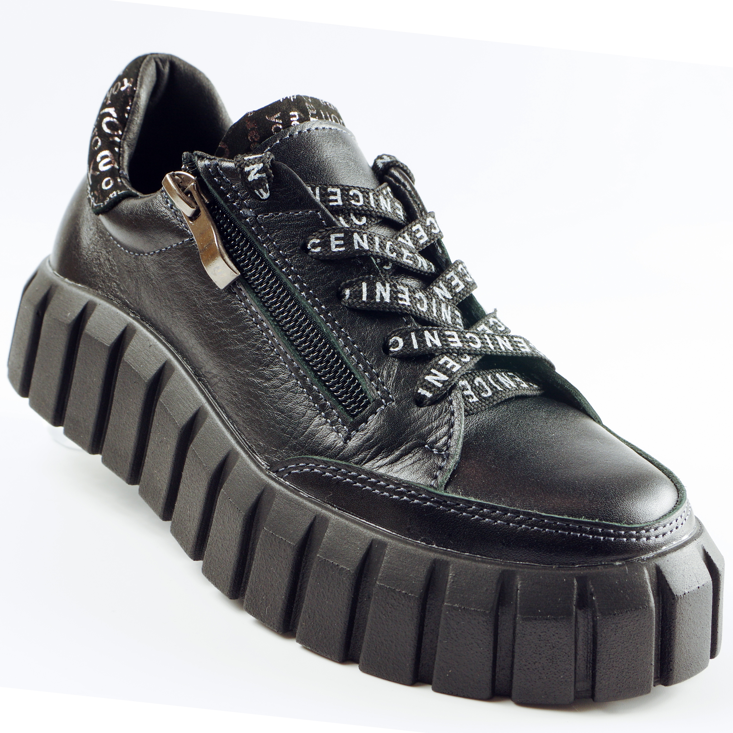 Туфлі дитячі (2117) для дівчинки, матеріал Натуральна шкіра, Чорний колір, 32-38 розміри – Sole Kids. Фото 1