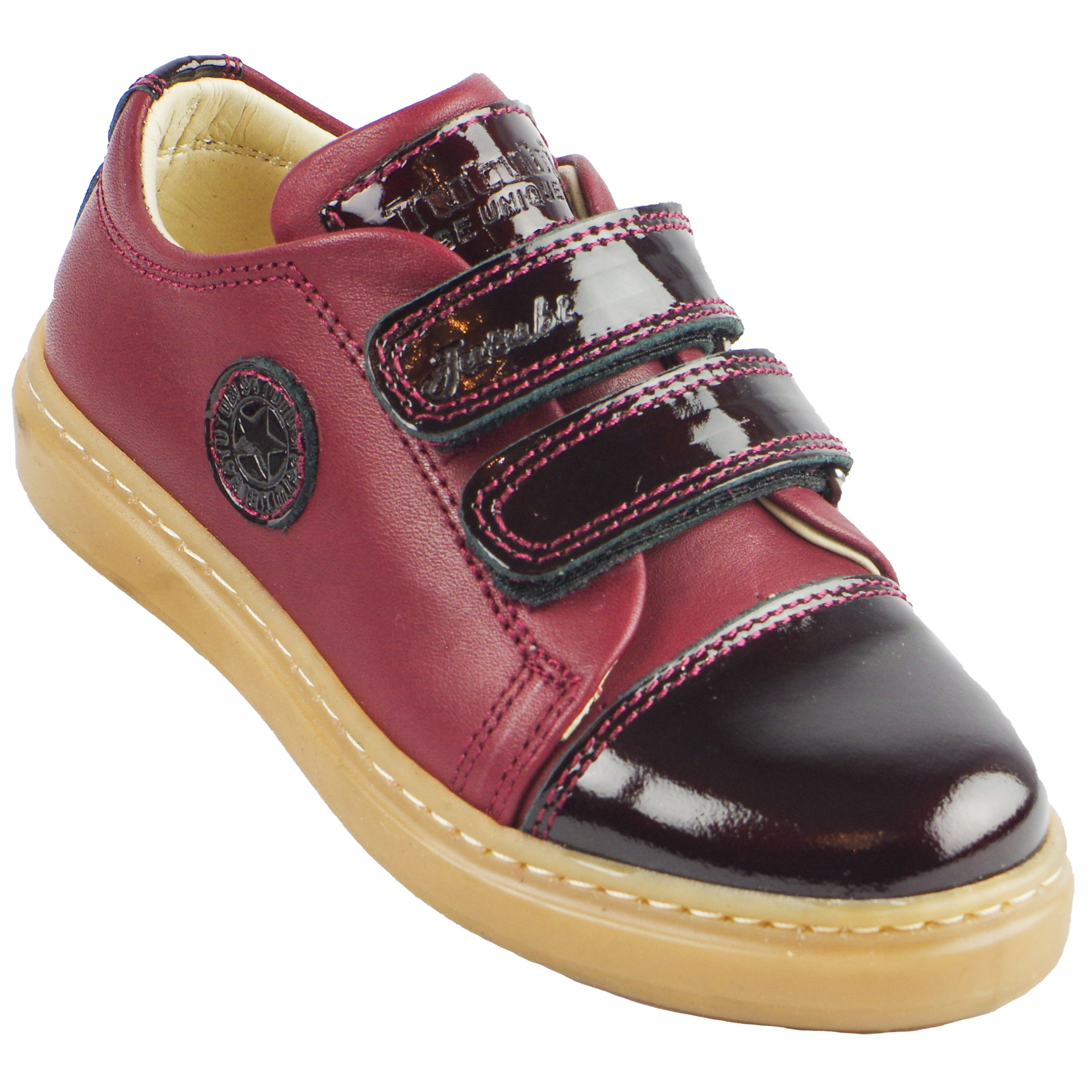 Tutubi Лаковые туфли (1253) материал Натуральная кожа, цвет Бордовый  для девочки 26-39 размеры – Sole Kids