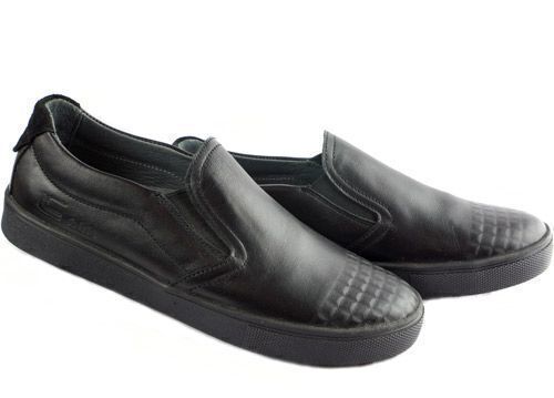 Туфли школьные (1798) материал Натуральная кожа, цвет Черный  для мальчиков 31-38 размеры – Sole Kids. Фото 5