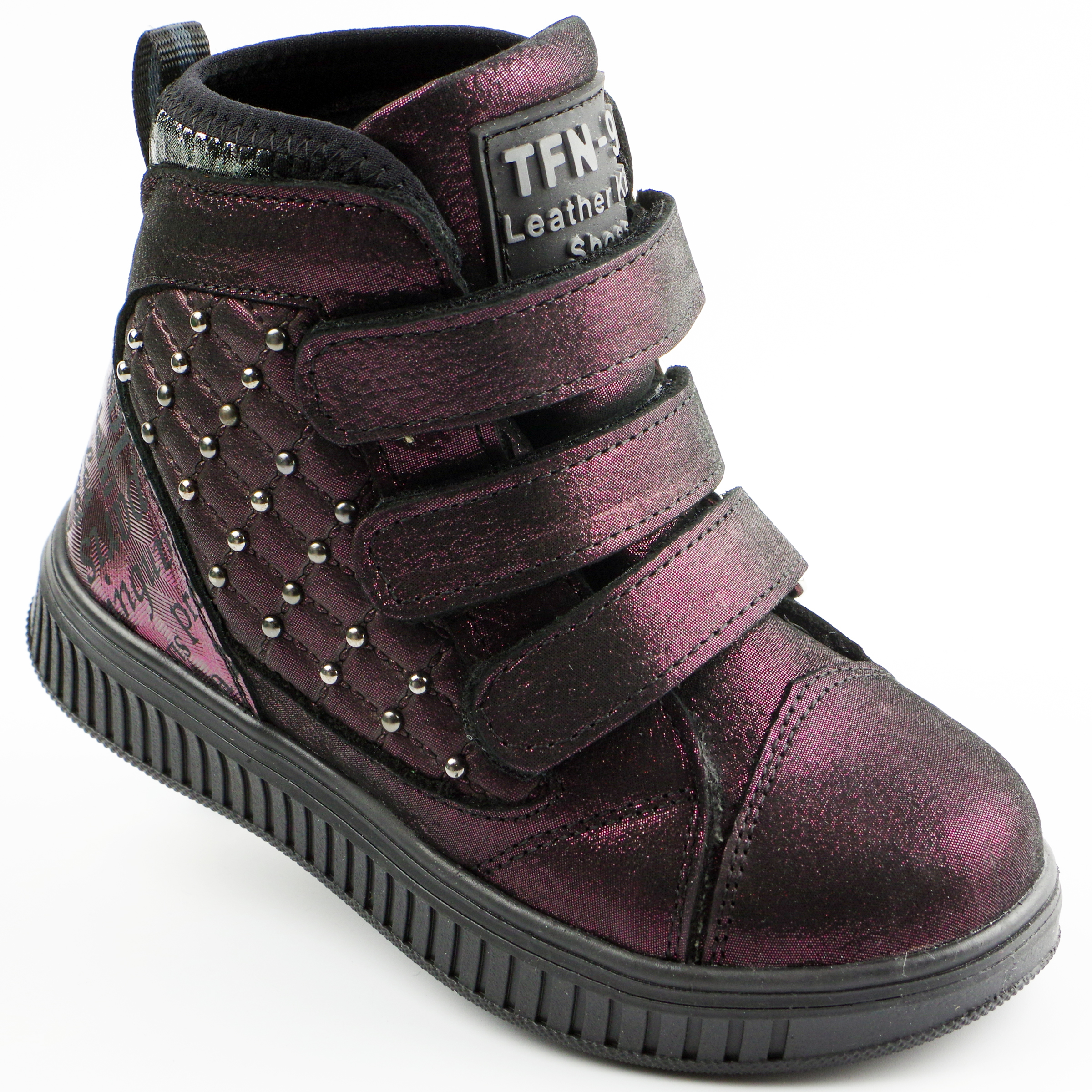 Демісезонні черевики (2141) для дівчинки, матеріал Натуральна шкіра, Фіолетовий колір, 26-30 розміри – Sole Kids