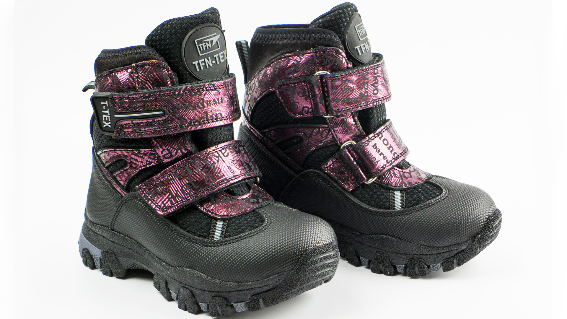 Зимові мембранні черевики (2151) для дівчинки, матеріал Мембрана, Чорний колір, 26-30 розміри – Sole Kids. Фото 2