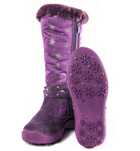 Floare Зимові чоботи (1321) для дівчинки, матеріал Мембрана, Фіолетовий колір, 31-36 розміри. Фото 4