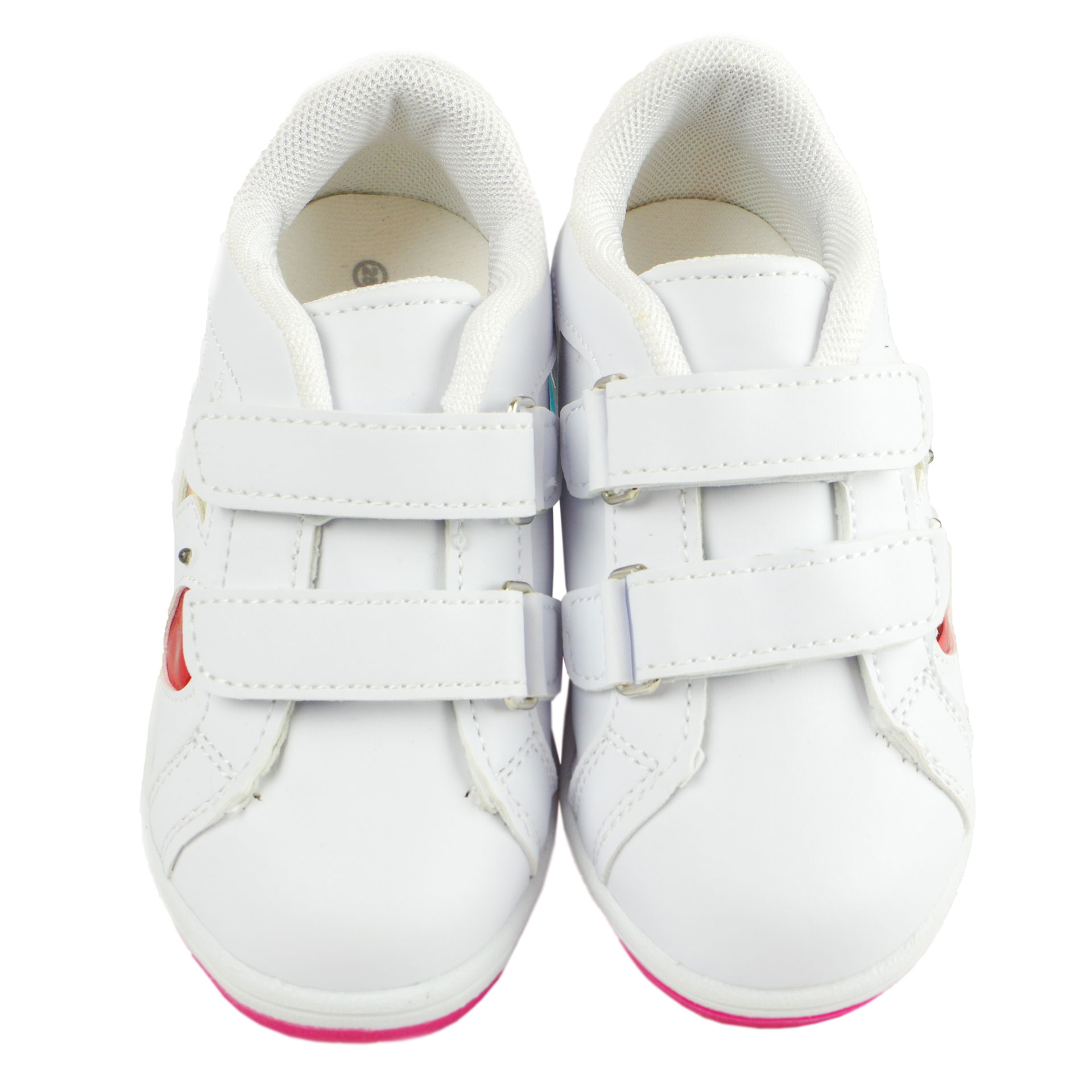 LED Кросівки BEBE (2032) для дівчинки, матеріал Штучна шкіра, Білий колір, 22-25 розміри – Sole Kids. Фото 3