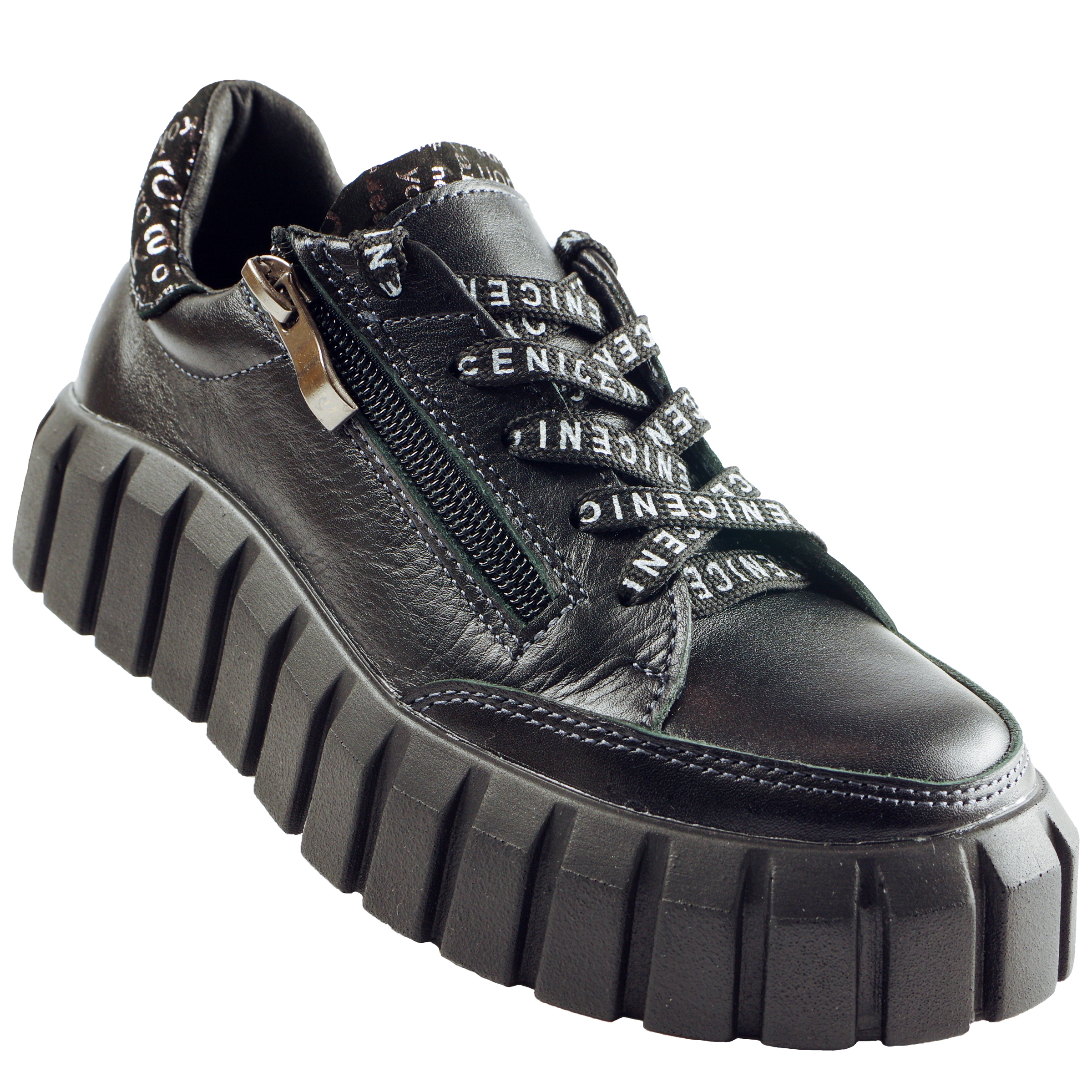 Туфлі дитячі (2117) для дівчинки, матеріал Натуральна шкіра, Чорний колір, 32-38 розміри – Sole Kids