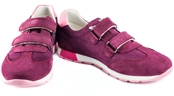 Tutubi Кроссовки кожаные (1237) материал Нубук, цвет Фиолетовый  для девочки 26-36 размеры – Sole Kids. Фото 2