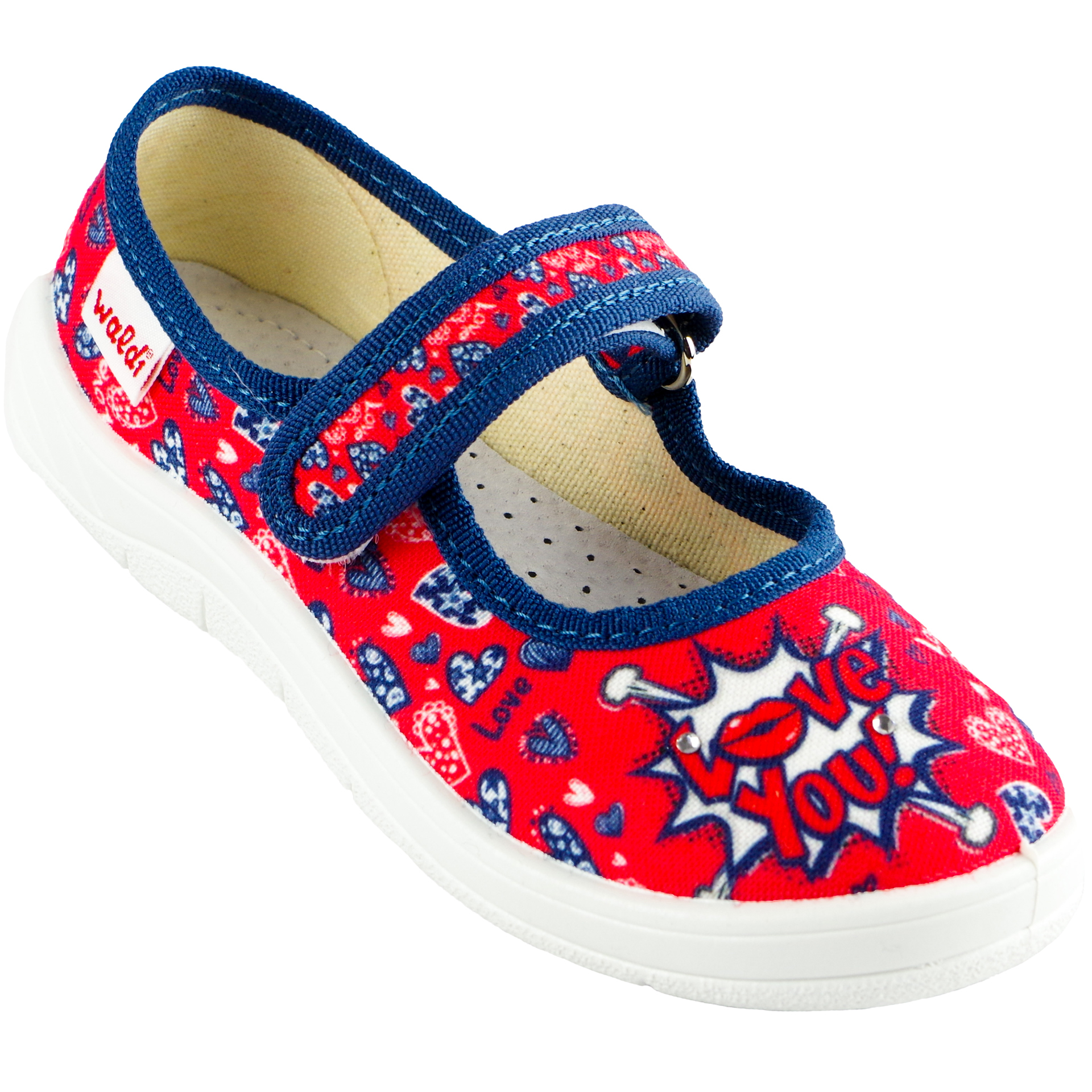 Текстильная обувь для девочек Тапочки Катя (1818) цвет Красный 24-30 размеры – Sole Kids