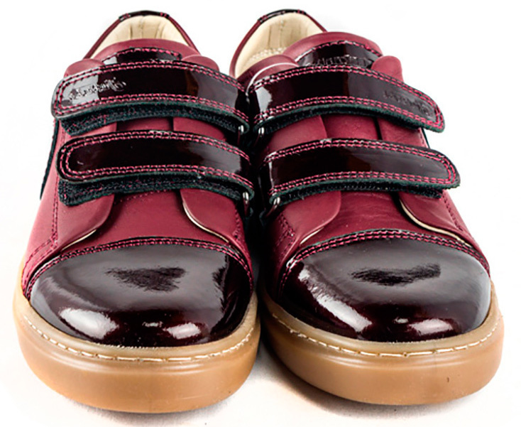 Tutubi Лаковые туфли (1253) материал Натуральная кожа, цвет Бордовый  для девочки 26-39 размеры – Sole Kids. Фото 4