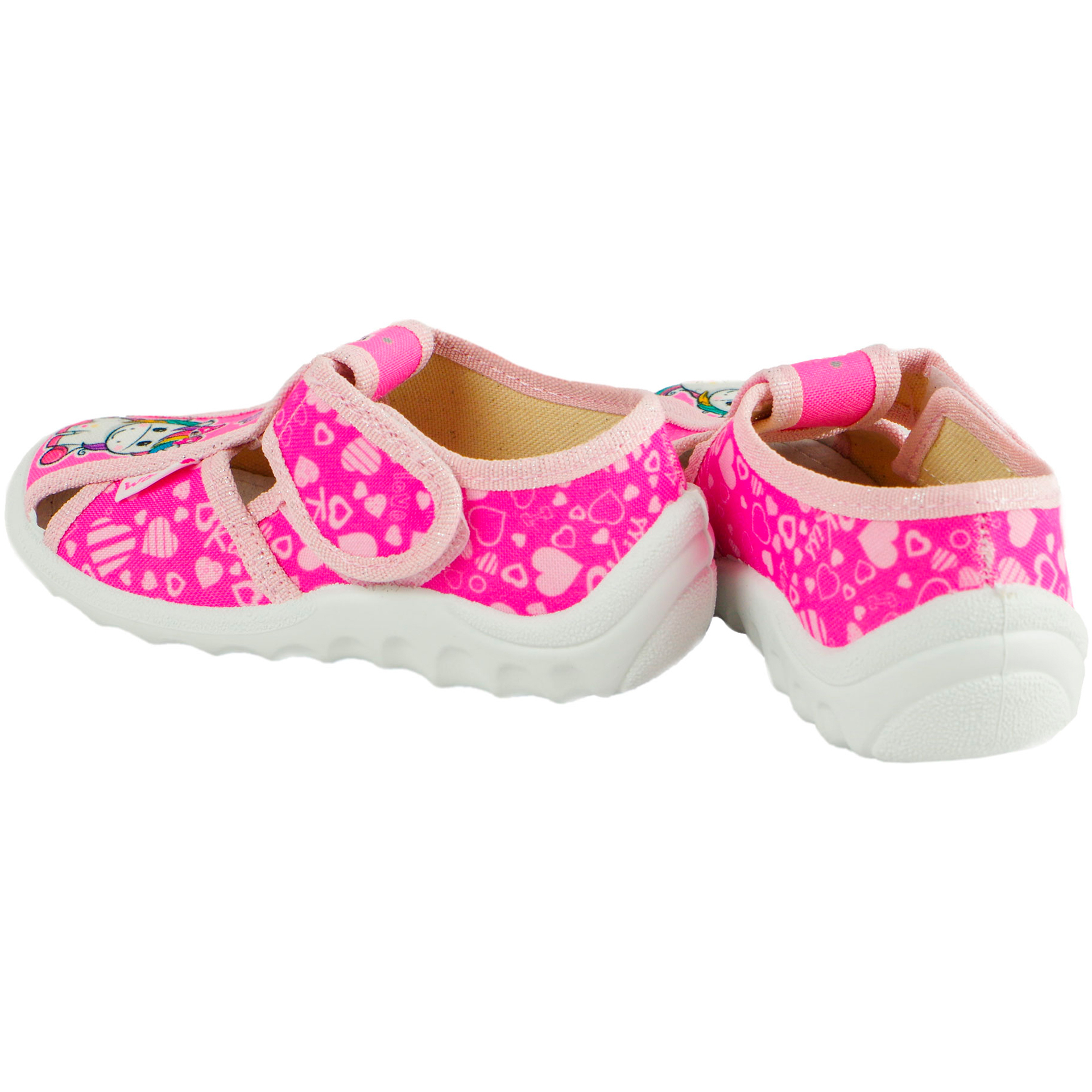 Текстильная обувь для девочек Тапочки Маша (2019) цвет Розовый 21-27 размеры – Sole Kids. Фото 2