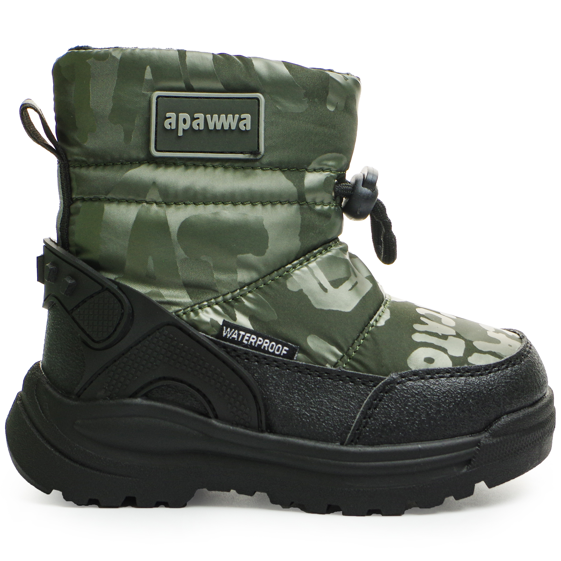 Ботинки детские (2343) материал Мембрана, цвет хаки  для мальчиков 22-27 размеры – Sole Kids