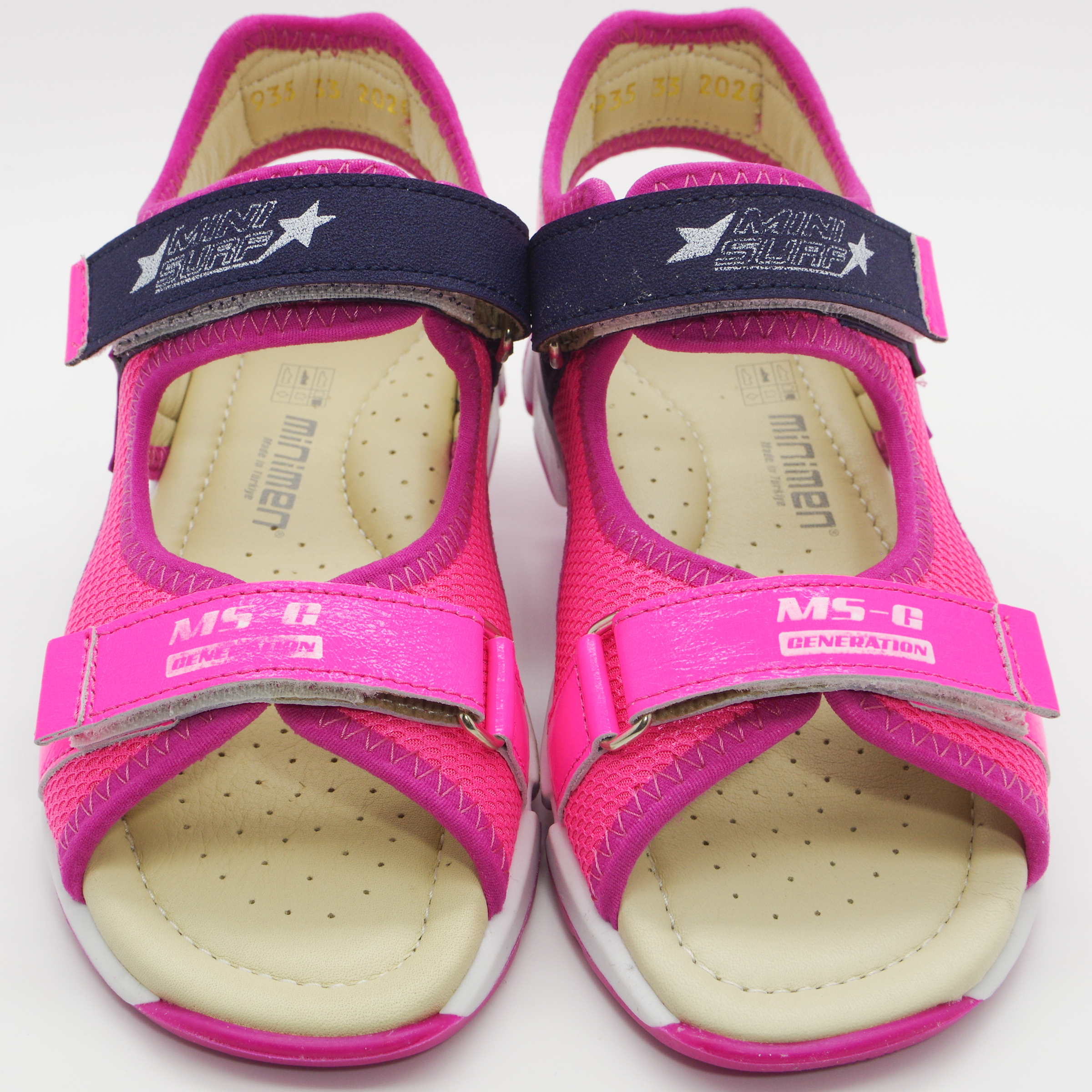 Спортивные босоножки (2098) материал Нубук, цвет Розовый  для девочки 31-36 размеры – Sole Kids. Фото 2
