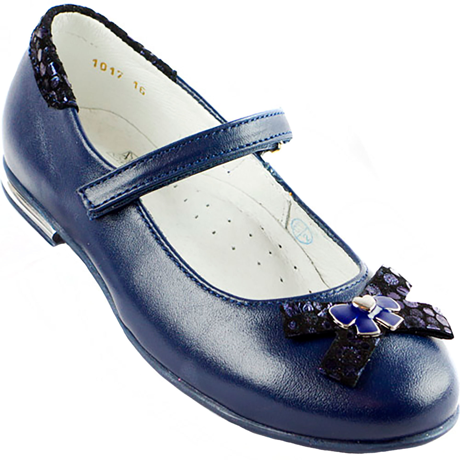 Туфли детские (1346) материал Натуральная кожа, цвет Синий  для девочки 27-31 размеры – Sole Kids