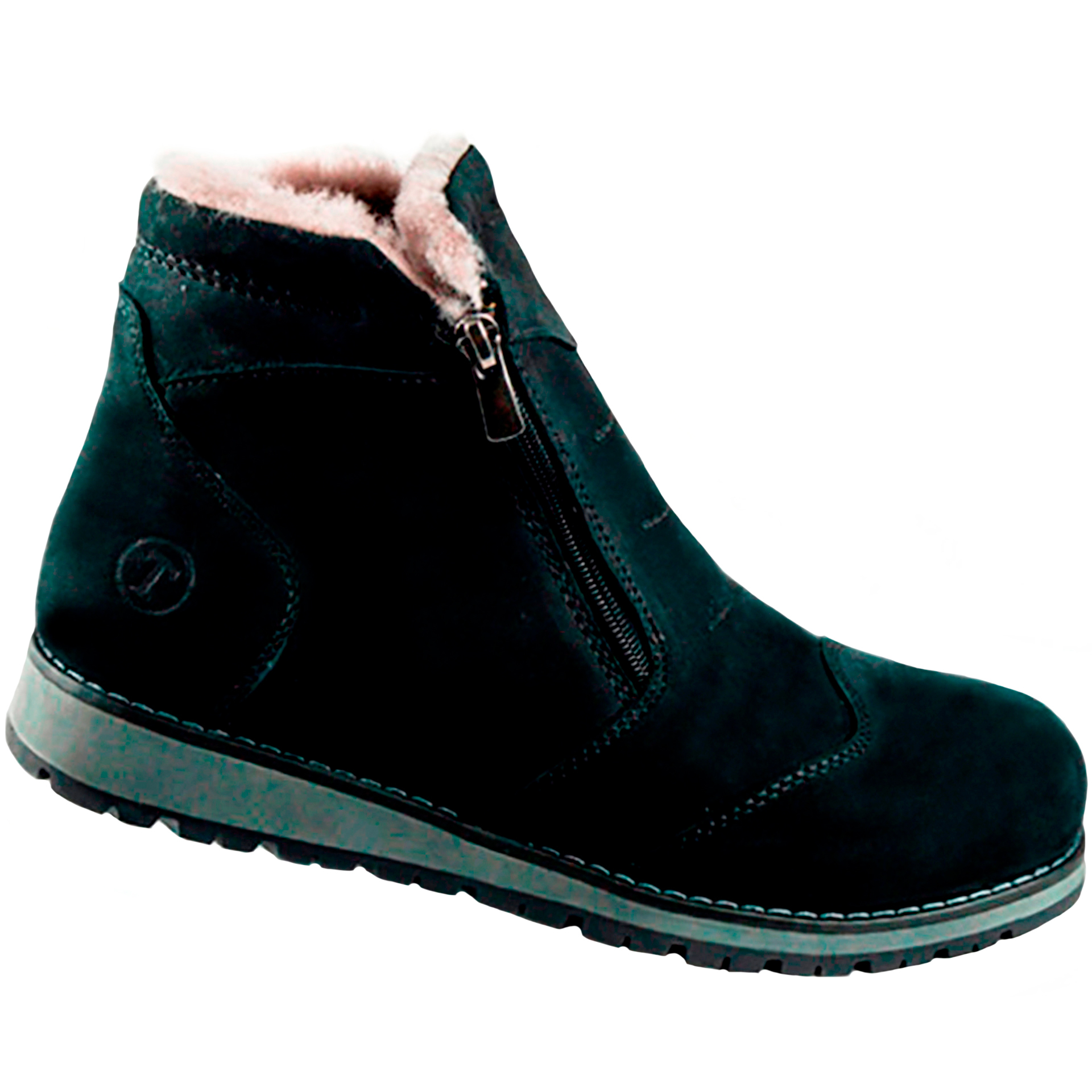 Зимние ботинки на подростков (1278) материал Нубук, цвет Черный  для мальчиков 37-40 размеры – Sole Kids