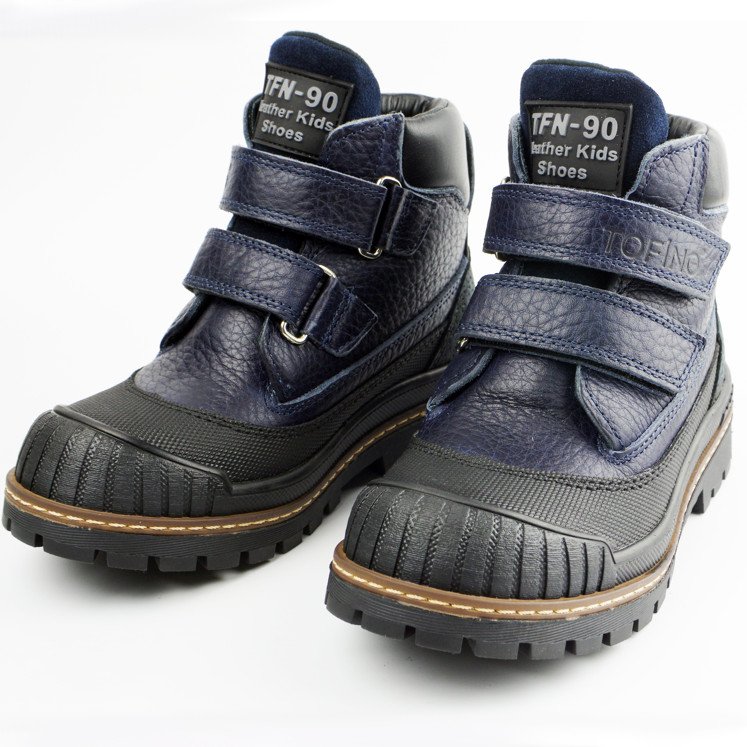 Ботинки детские (2140) материал Нубук, цвет темно-синий  для мальчиков 31-36 размеры – Sole Kids. Фото 3