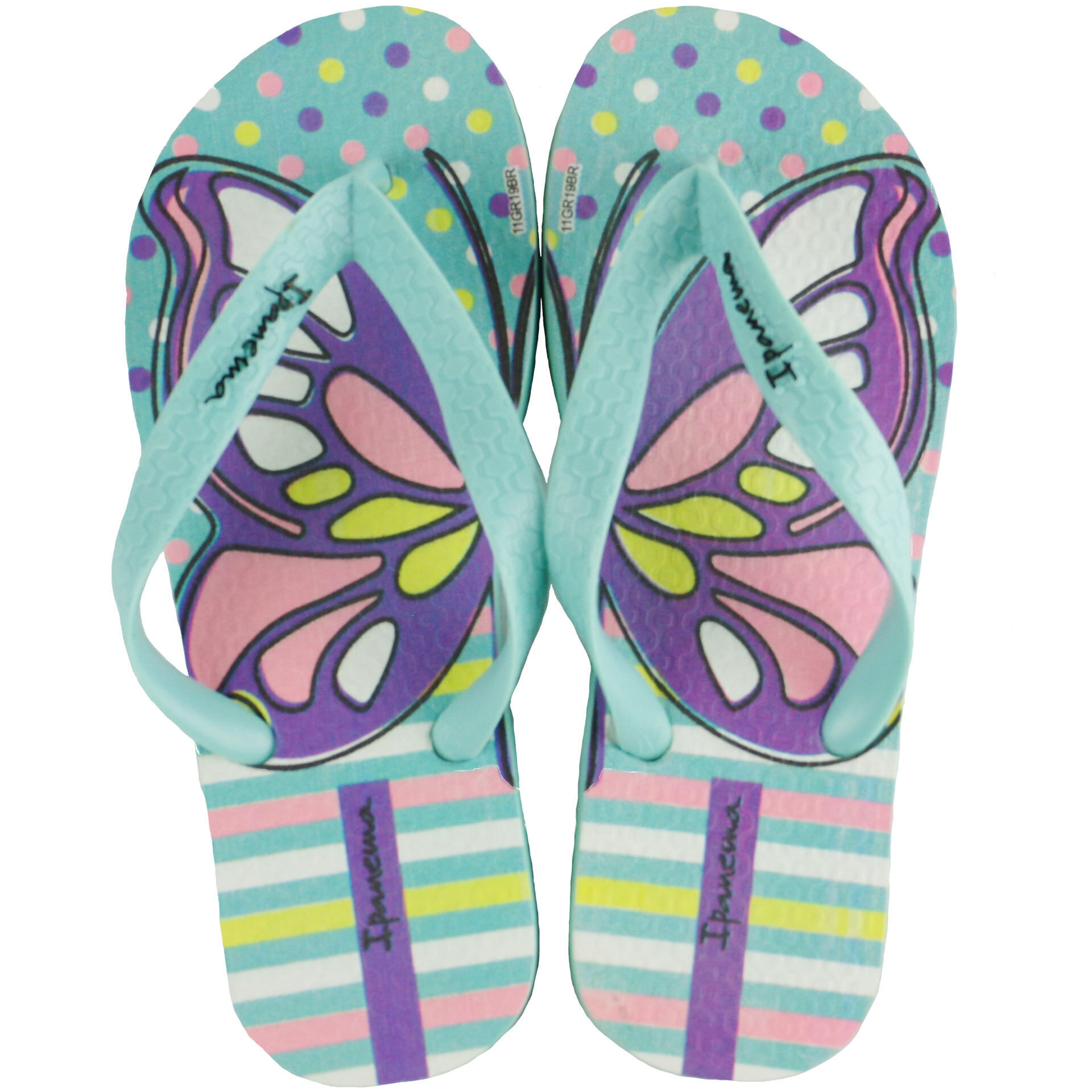 Пляжная обувь для девочки - шлепки детские (1999) 25-34 размеры, цвет Бирюзовый – Sole Kids