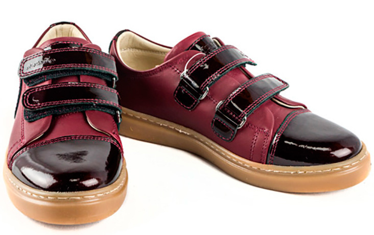 Tutubi Лаковые туфли (1253) материал Натуральная кожа, цвет Бордовый  для девочки 26-39 размеры – Sole Kids. Фото 3
