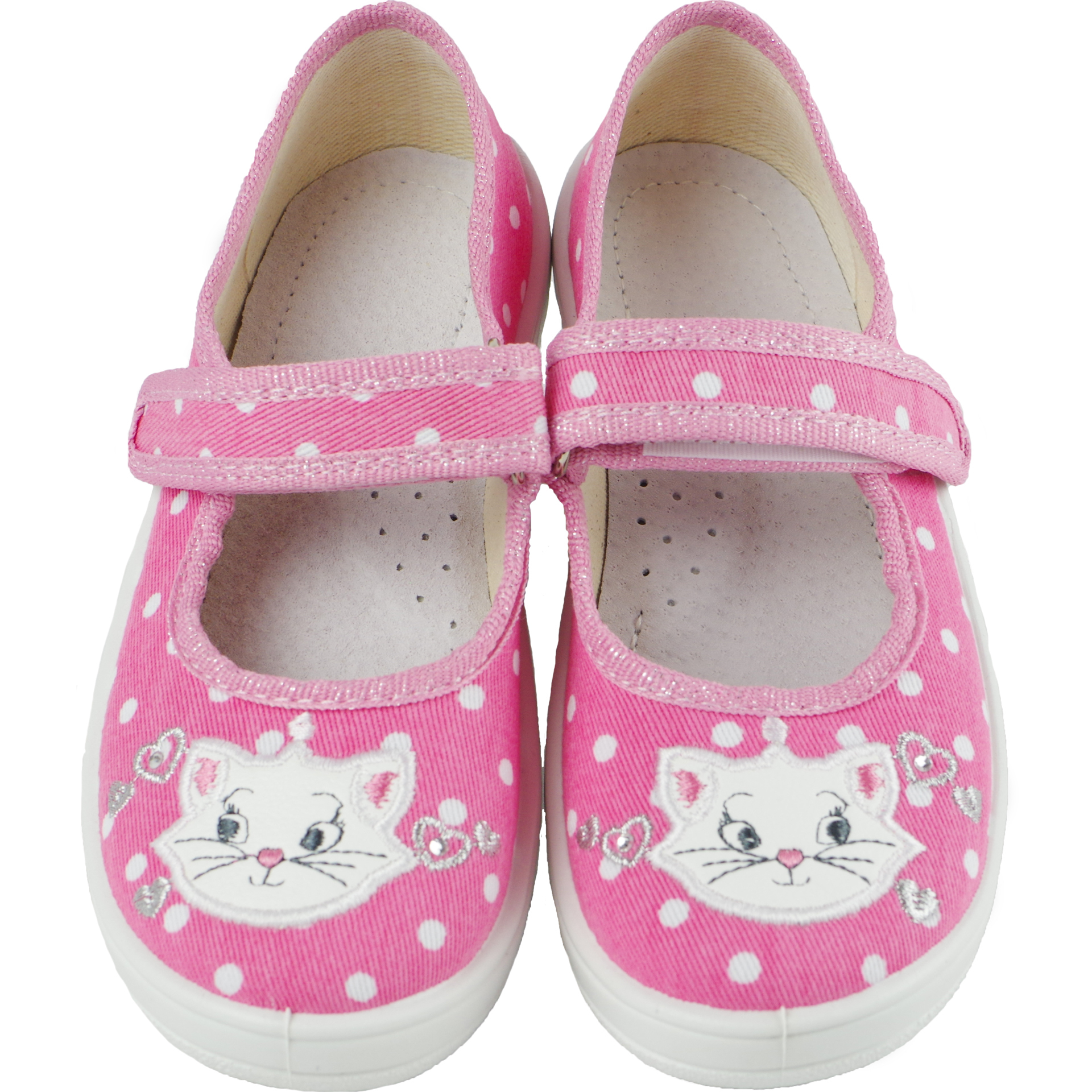 Текстильная обувь для девочек Тапочки Алина (1869) цвет Розовый 24-30 размеры – Sole Kids. Фото 4